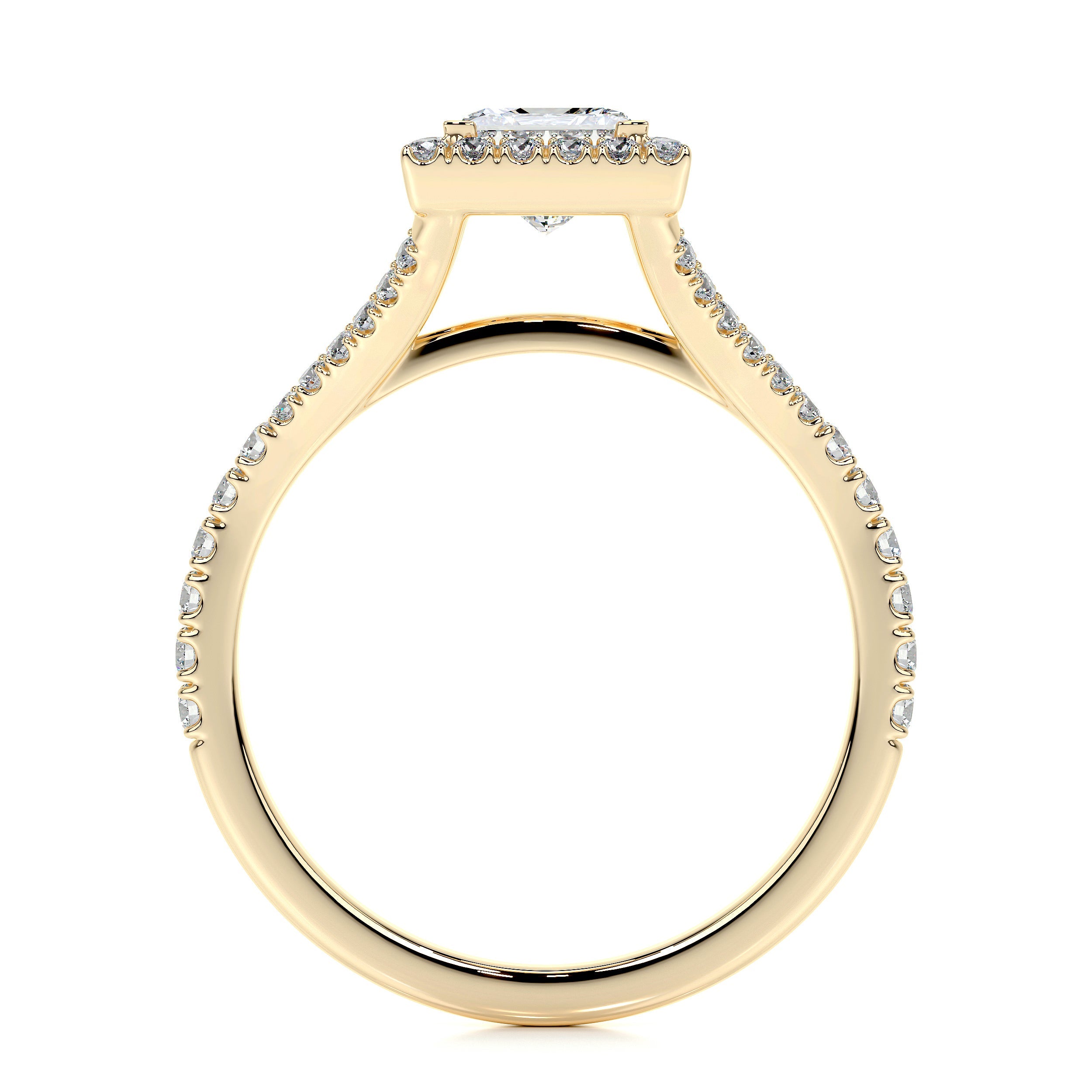 Celia Lab Grown Diamond Ring   (1.25 Carat) -18K Yellow Gold