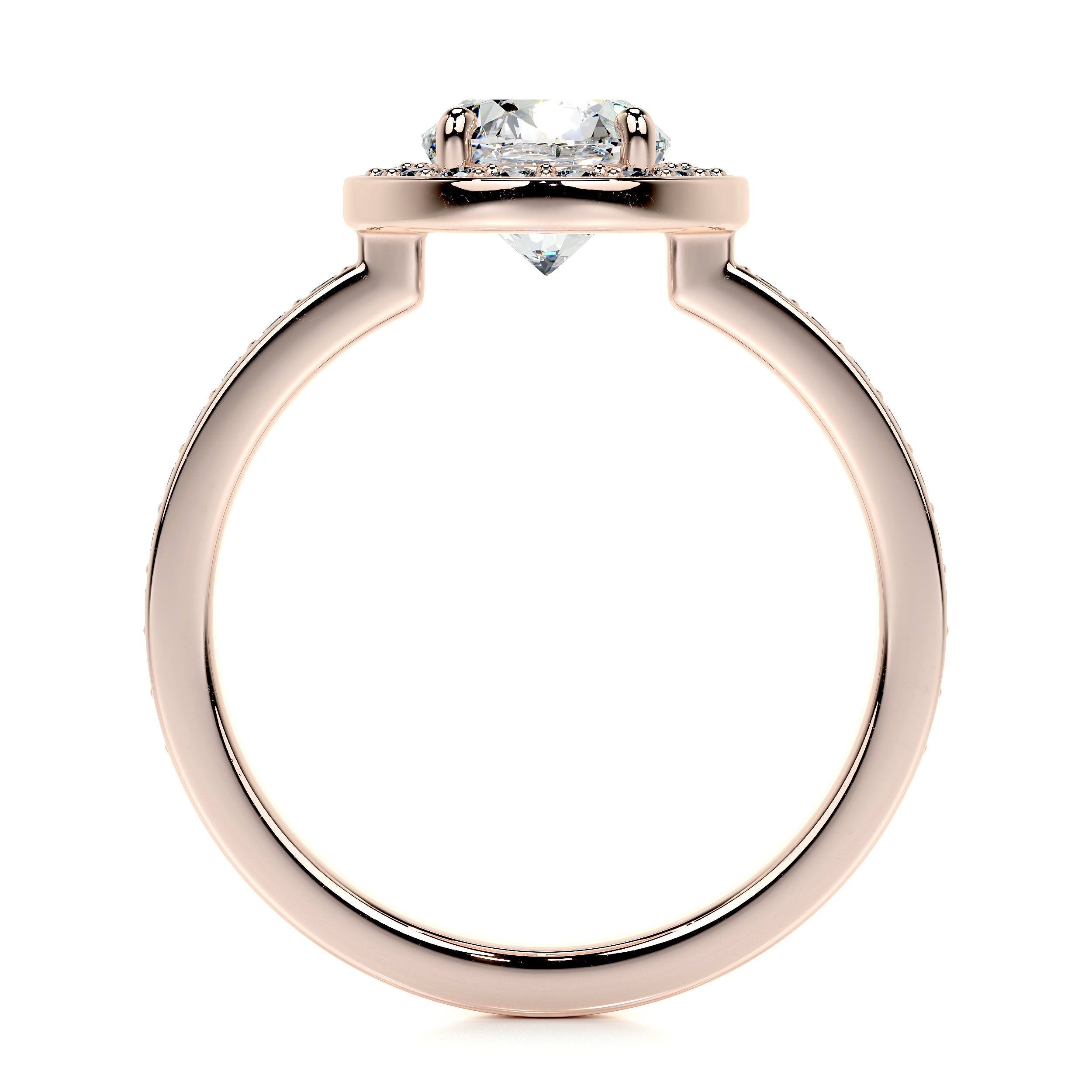 Raina Lab Grown Diamond Ring (1.80 Carat) -14K Rose Gold