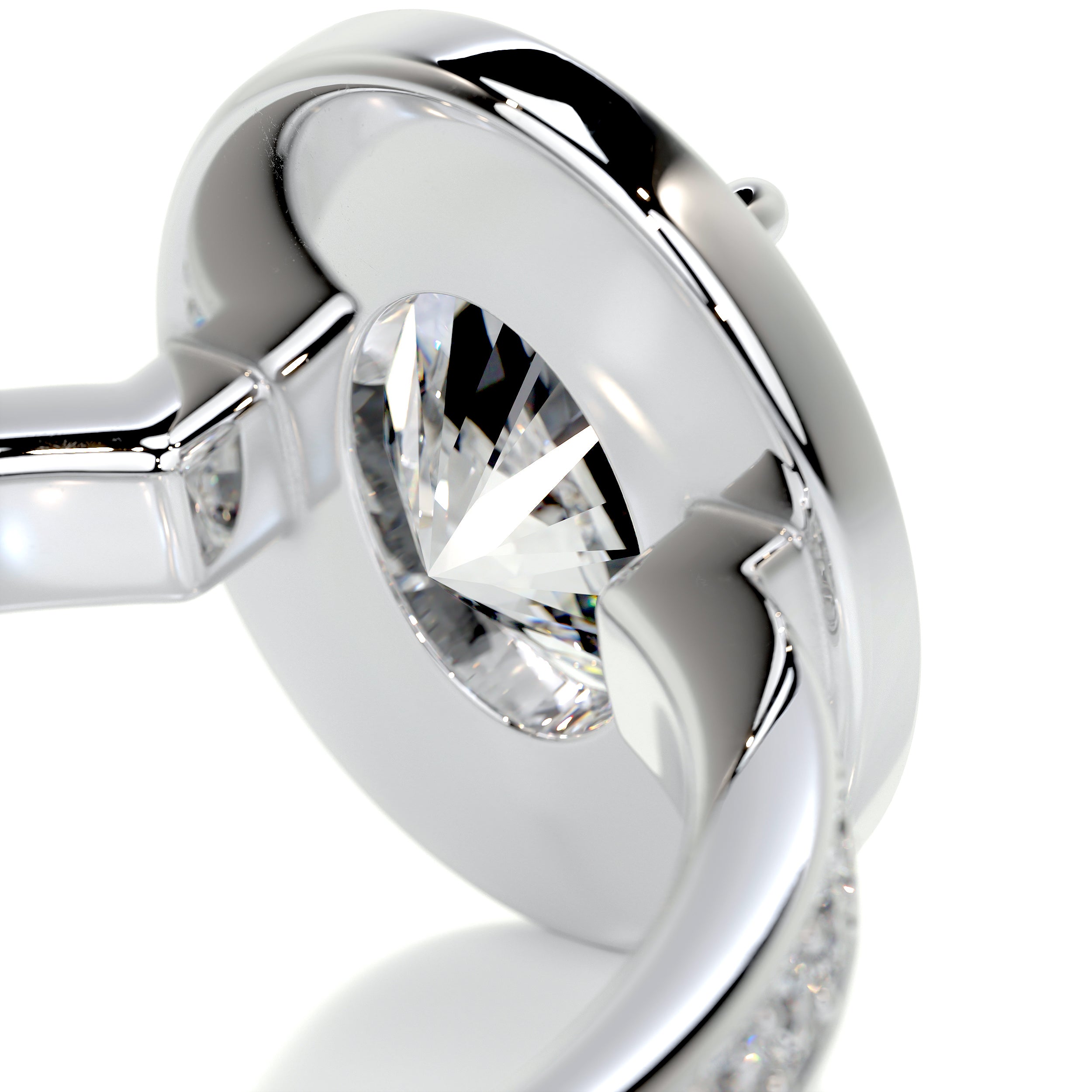 Raina Diamond Engagement Ring -14K White Gold