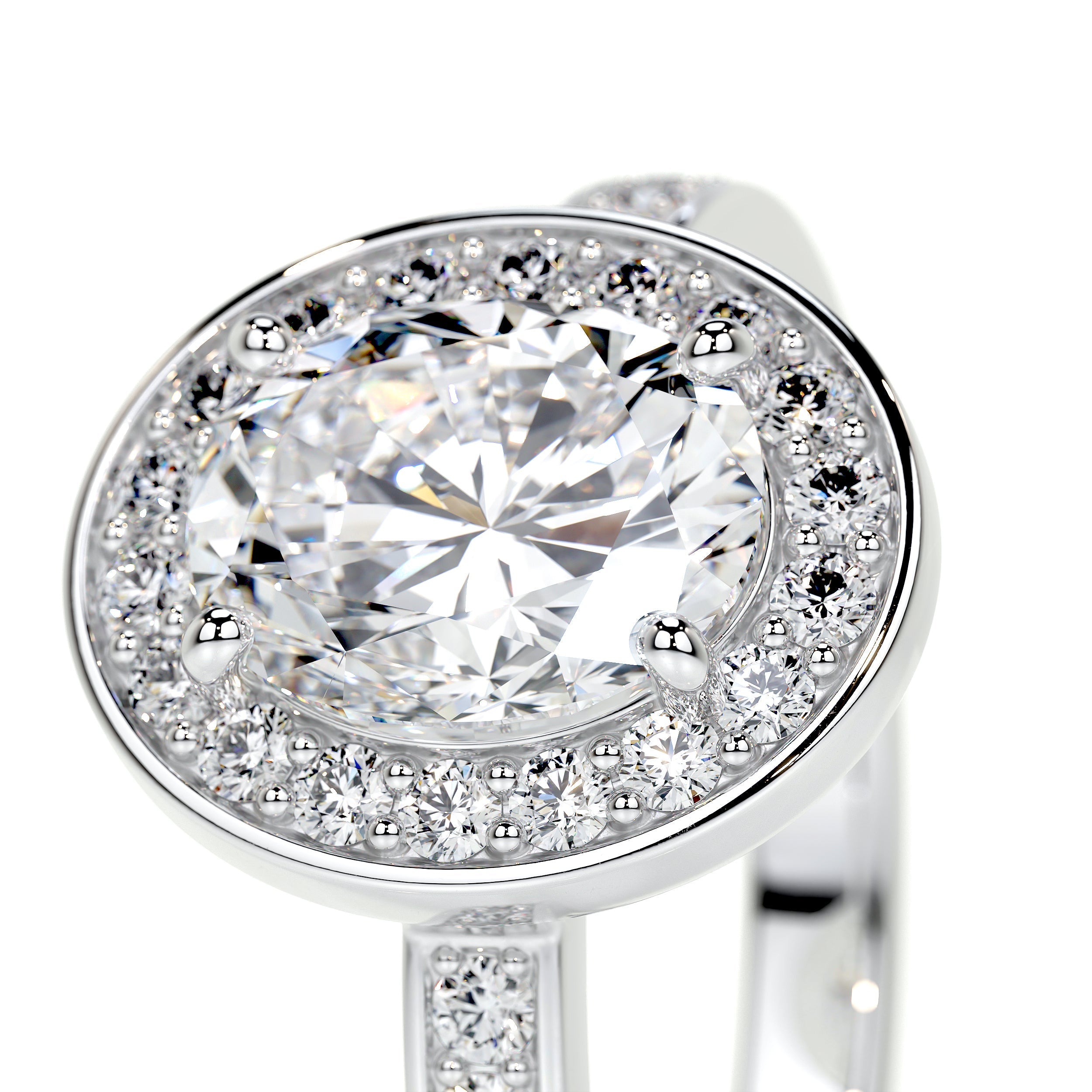 Raina Lab Grown Diamond Ring   (1.80 Carat) -14K White Gold