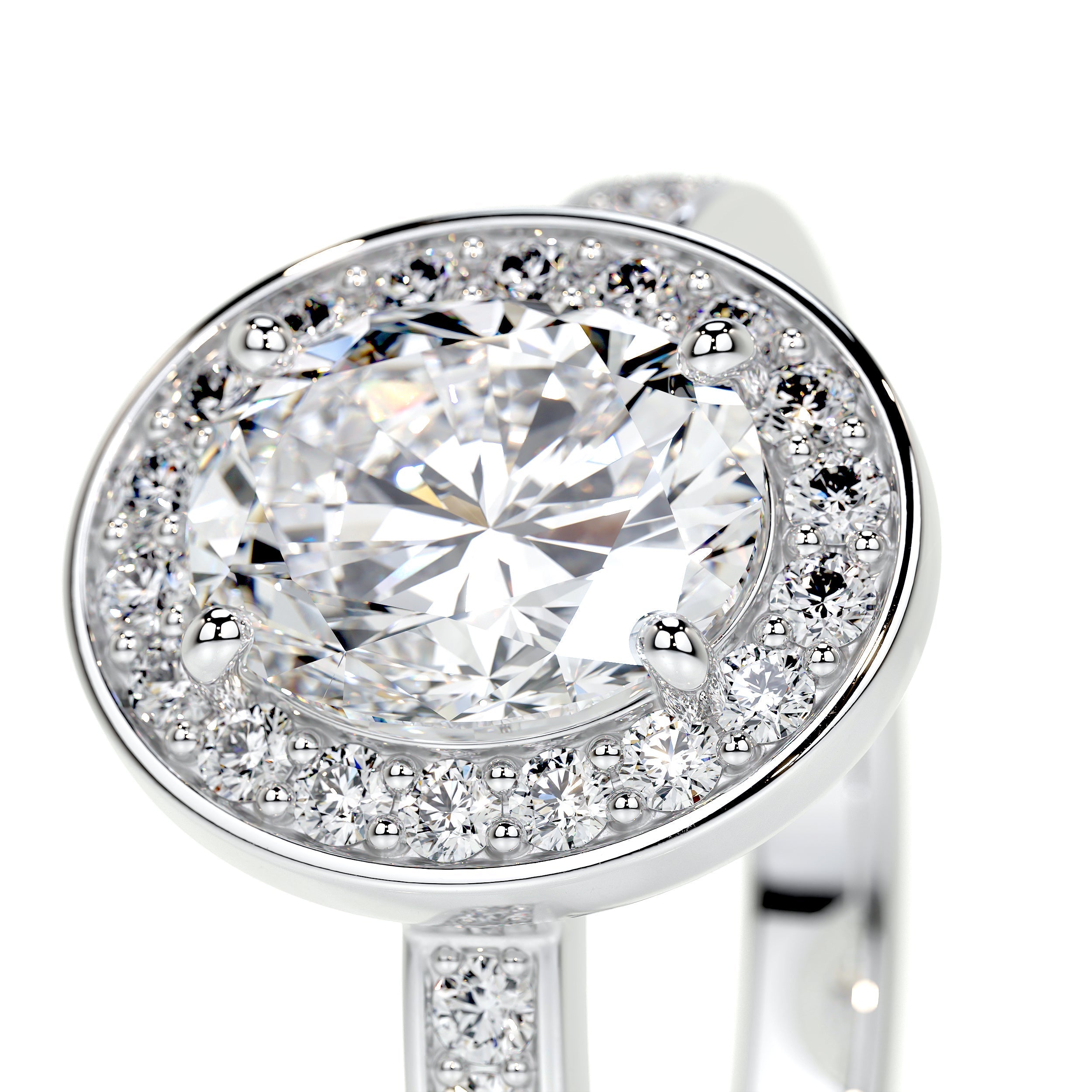 Raina Lab Grown Diamond Ring (1.80 Carat) -14K White Gold