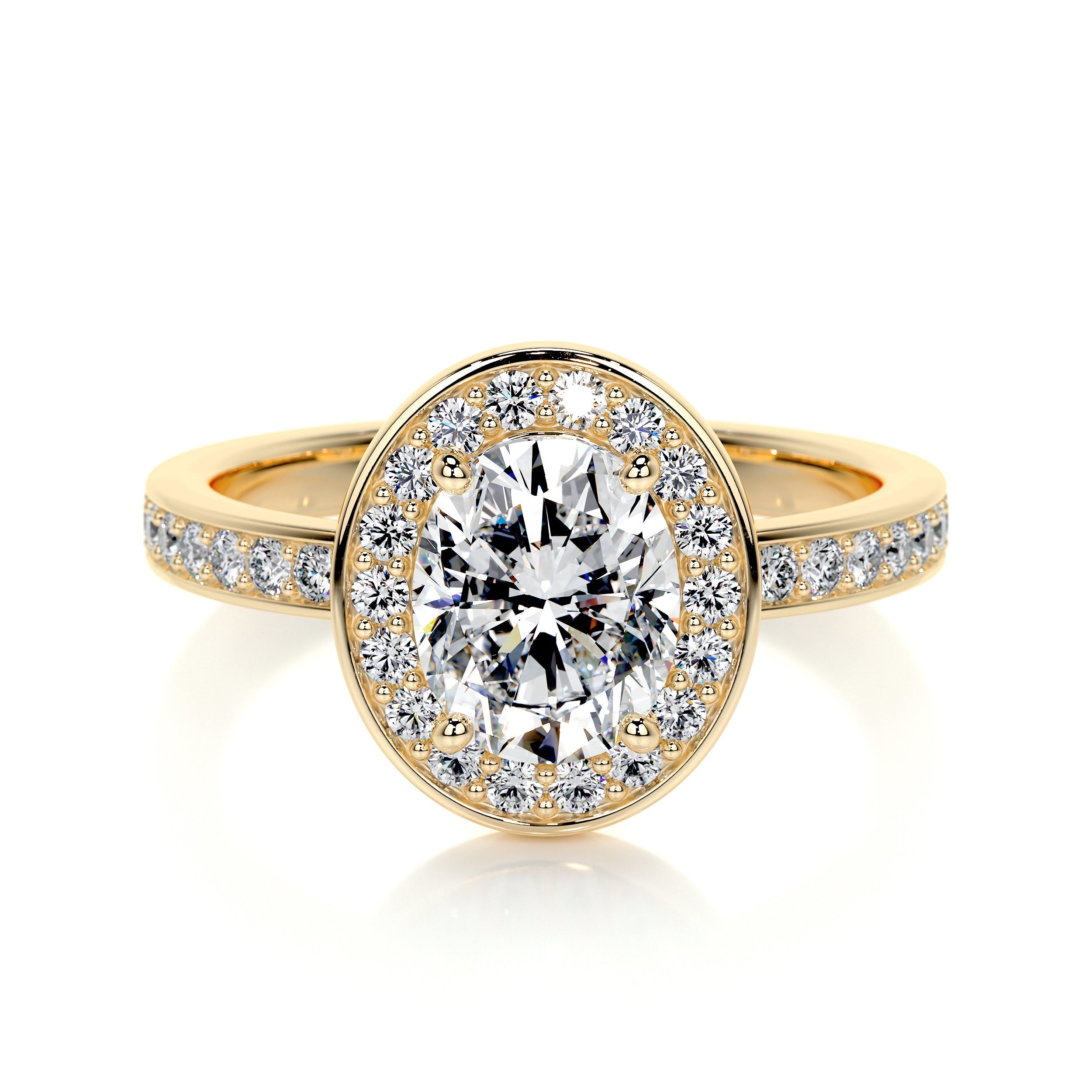 Raina Lab Grown Diamond Ring -18K Yellow Gold