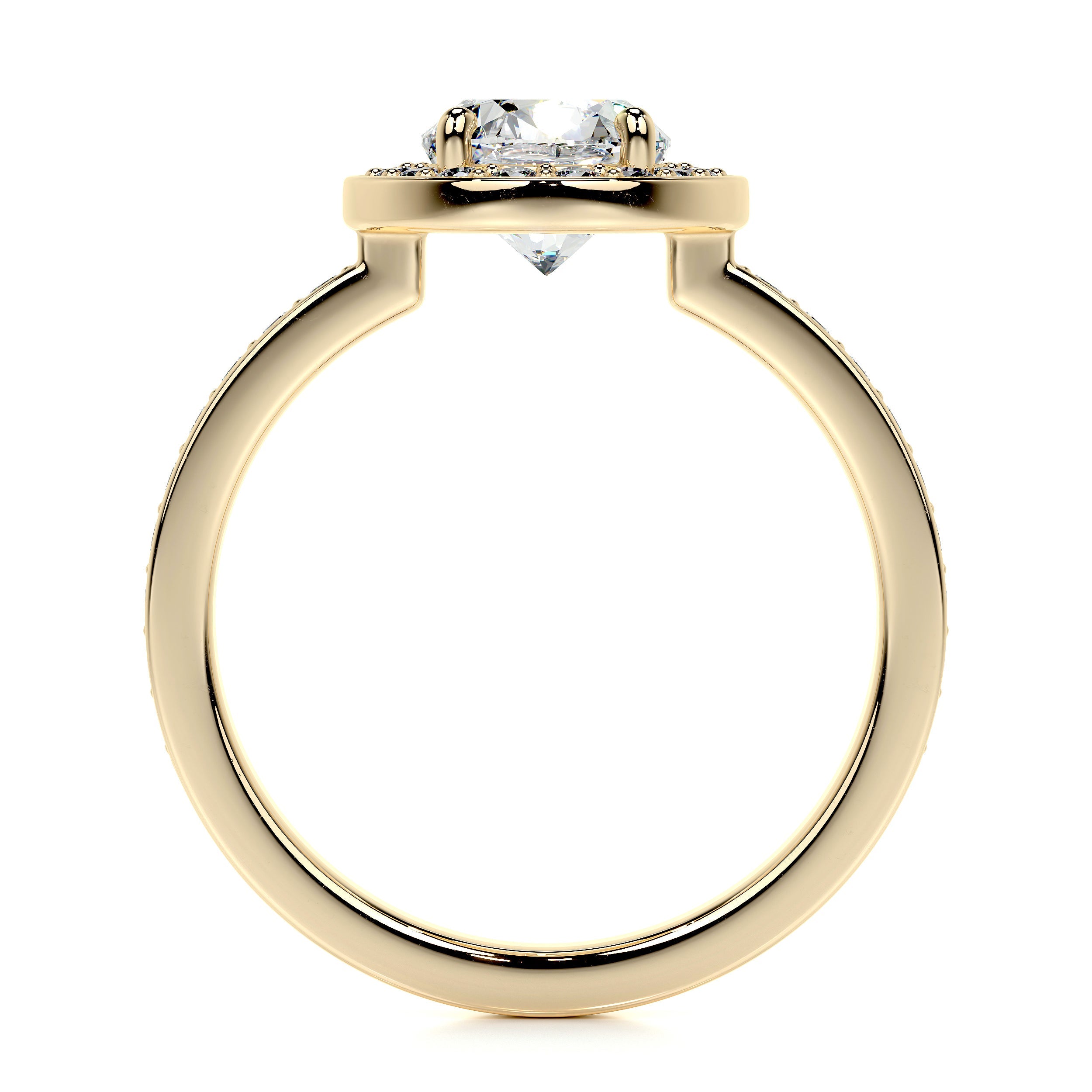 Raina Lab Grown Diamond Ring   (1.80 Carat) -18K Yellow Gold