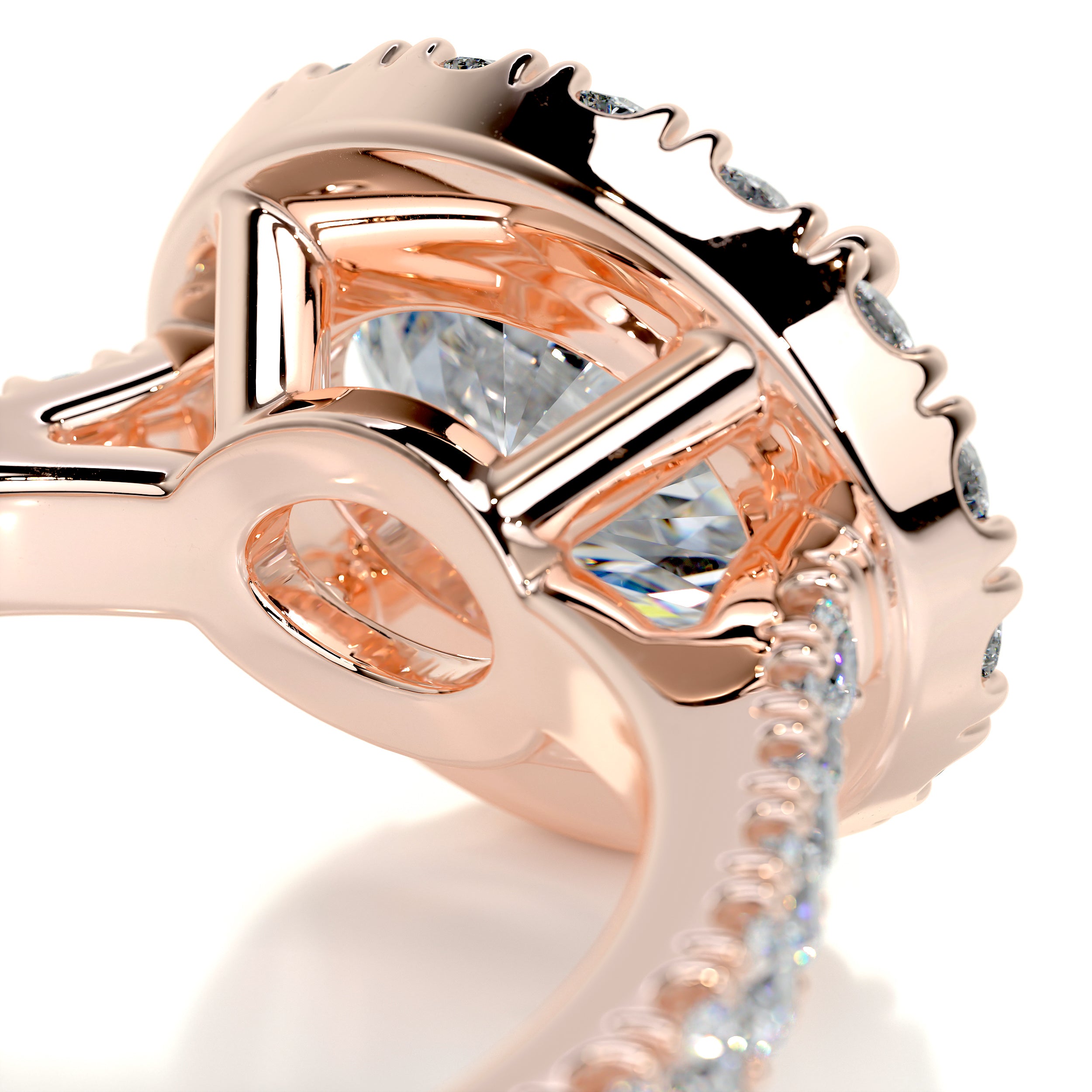 Alessandra Diamond Engagement Ring (1.30 Carat) -14K Rose Gold