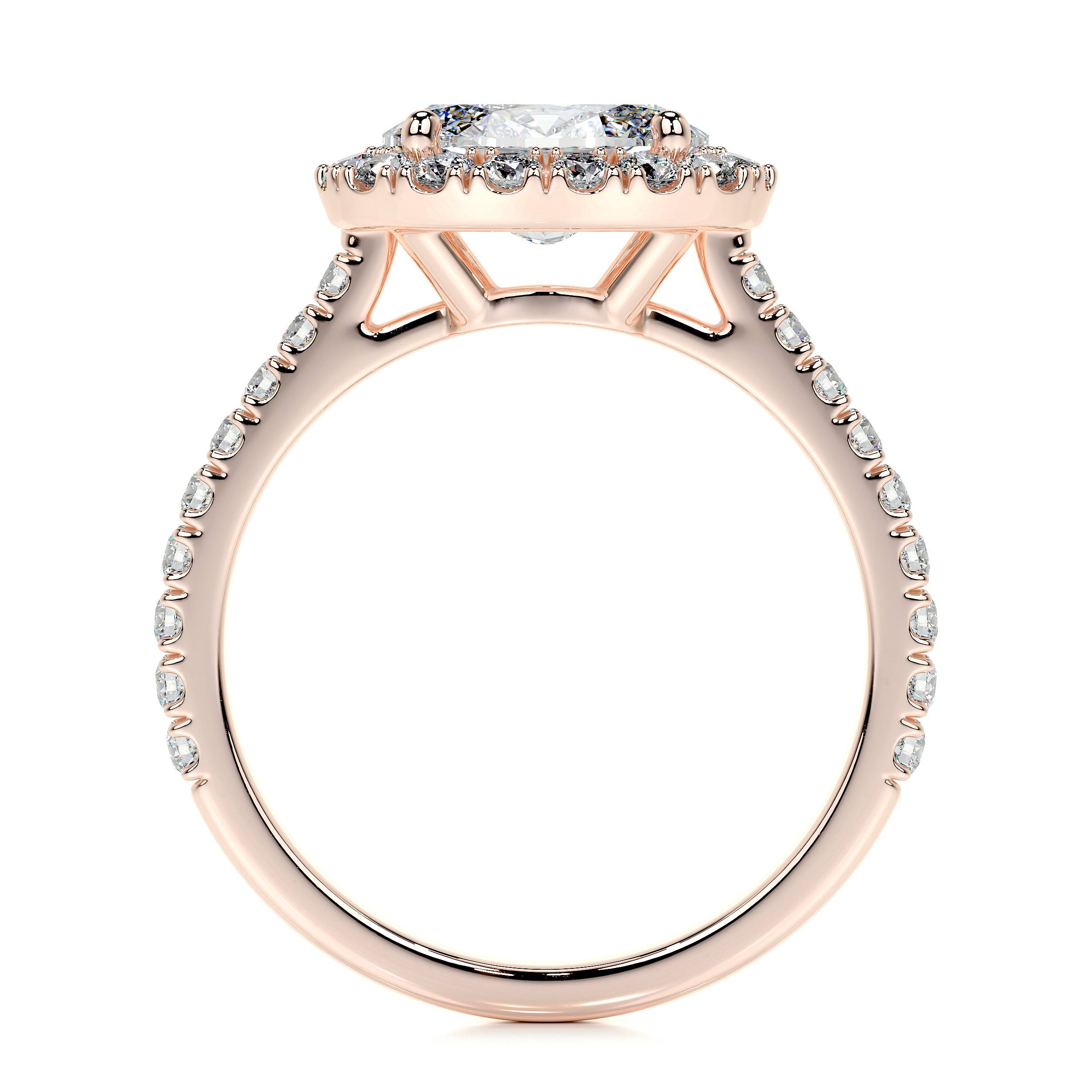 Alessandra Lab Grown Diamond Ring (1.30 Carat) -14K Rose Gold