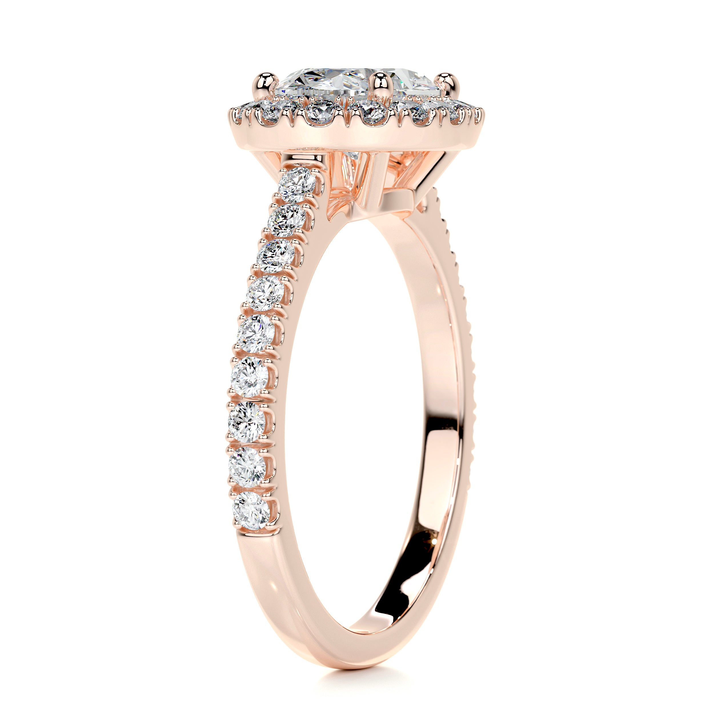 Alessandra Diamond Engagement Ring (1.30 Carat) -14K Rose Gold