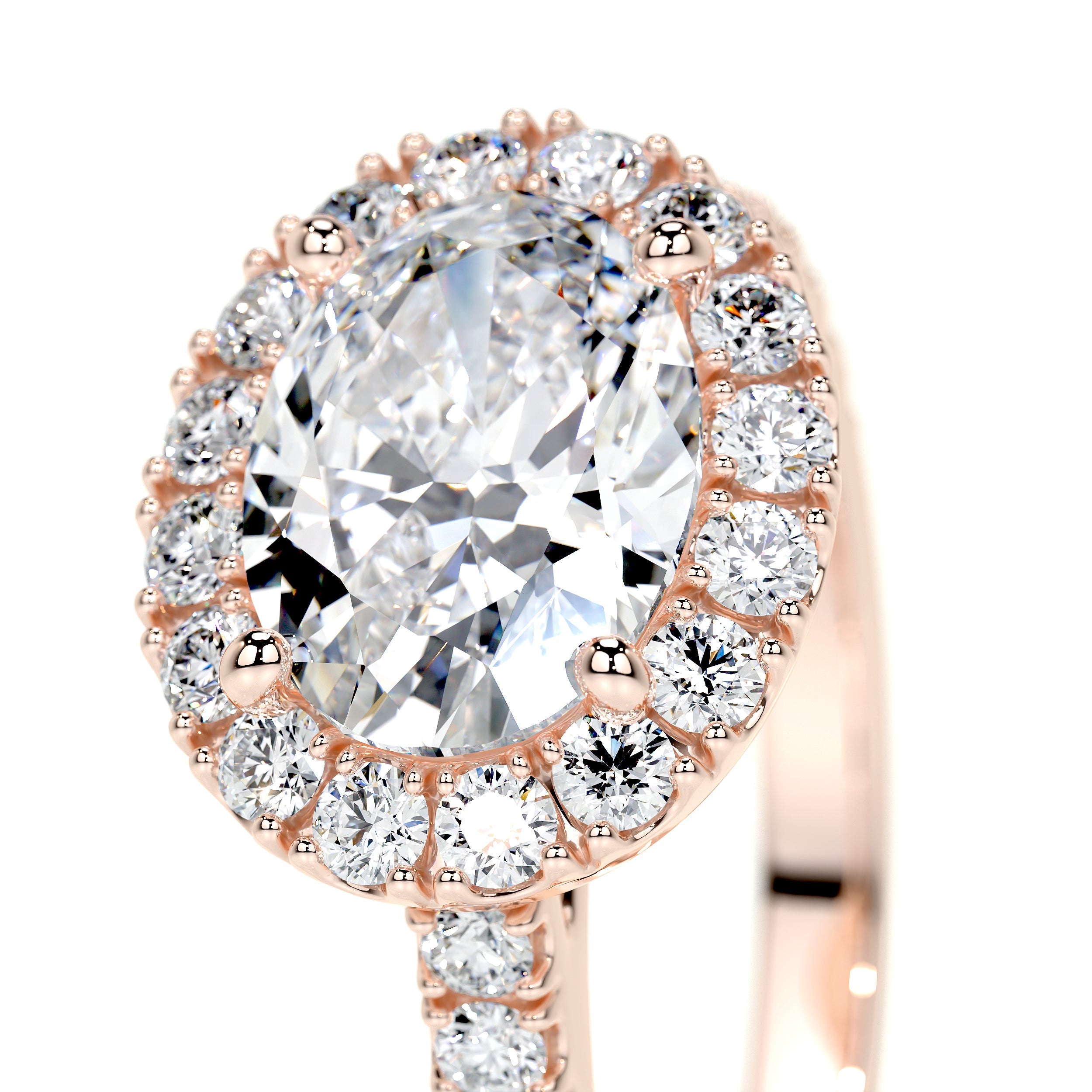 Alessandra Lab Grown Diamond Ring (1.30 Carat) -14K Rose Gold