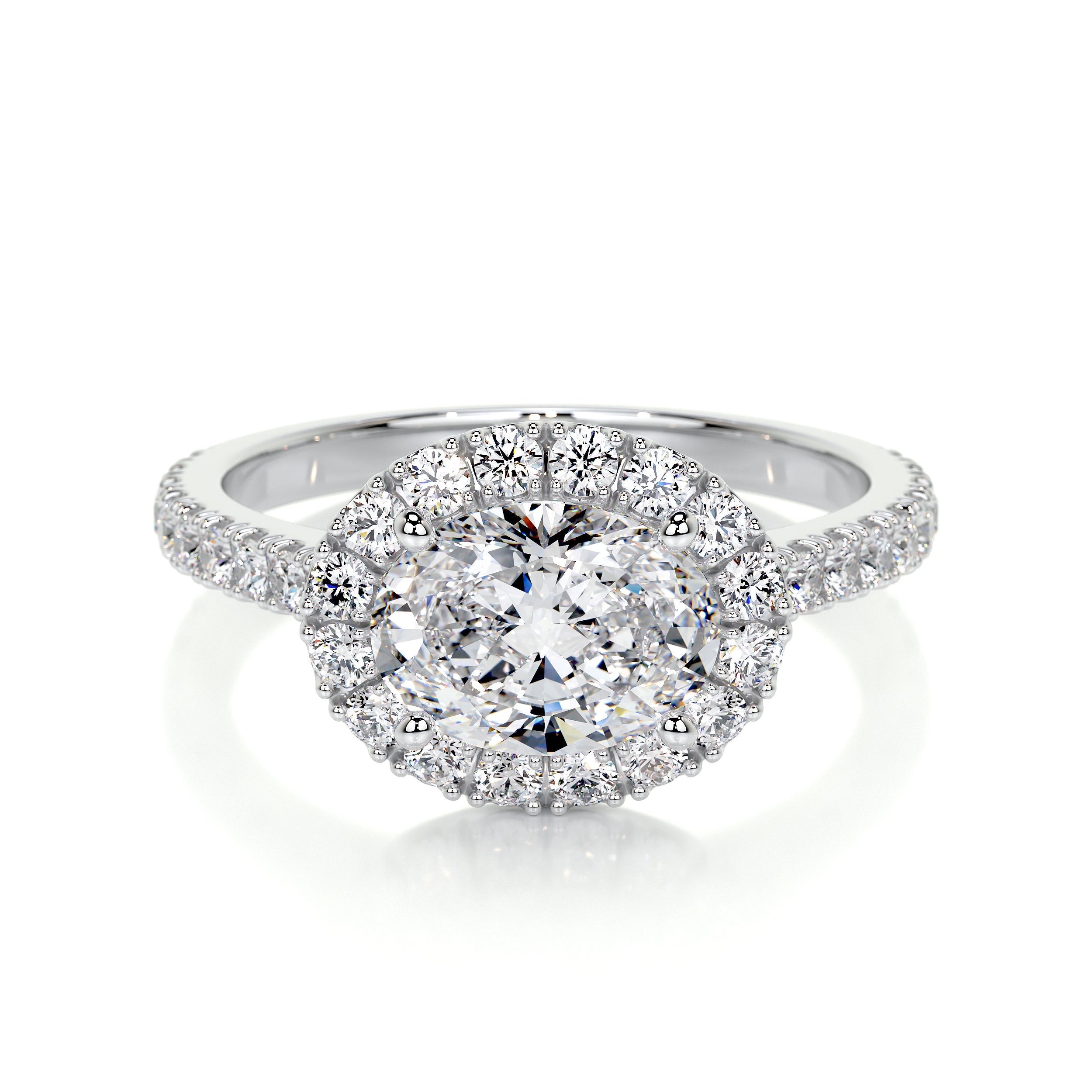 Alessandra Lab Grown Diamond Ring   (1.30 Carat) -14K White Gold