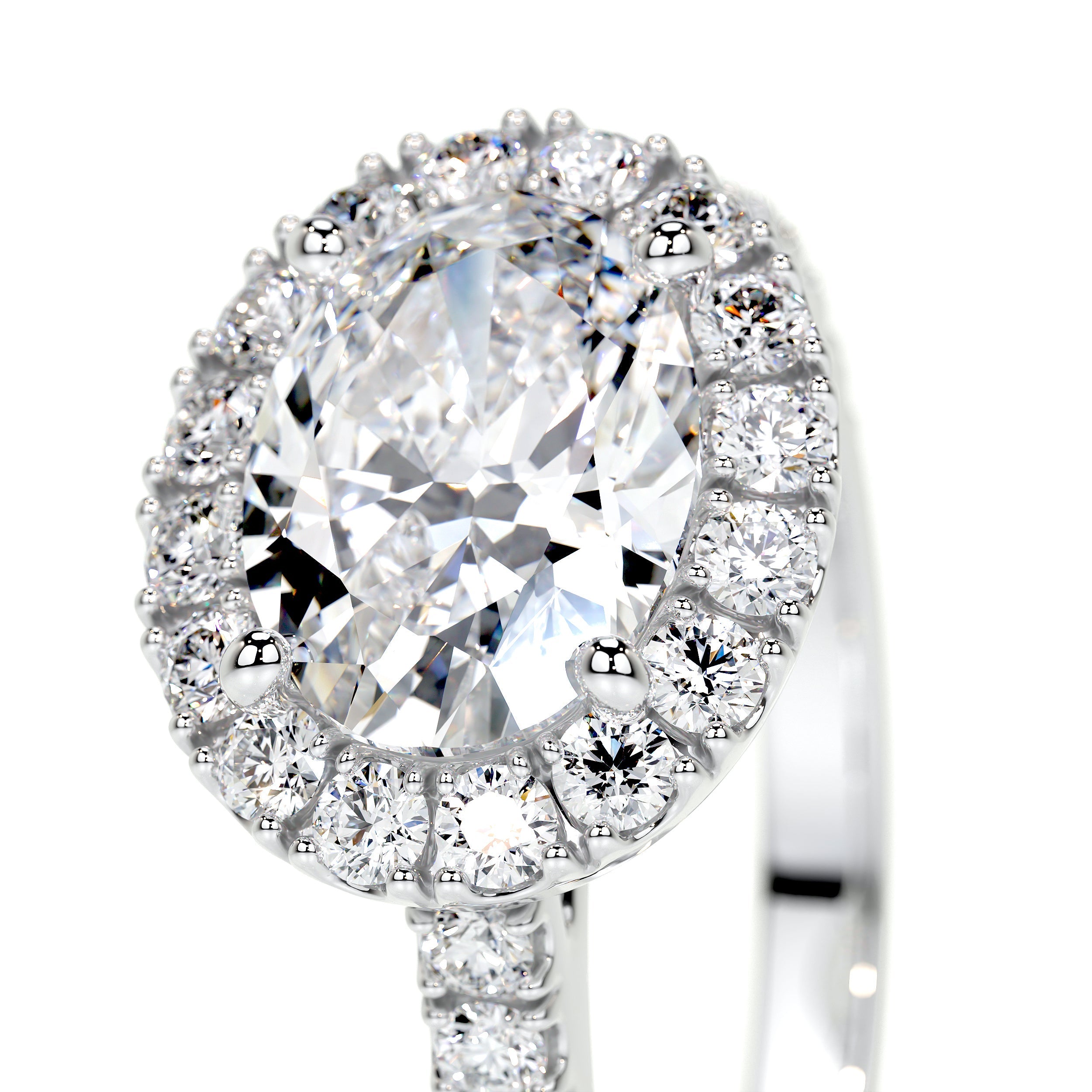 Alessandra Lab Grown Diamond Ring   (1.30 Carat) -18K White Gold