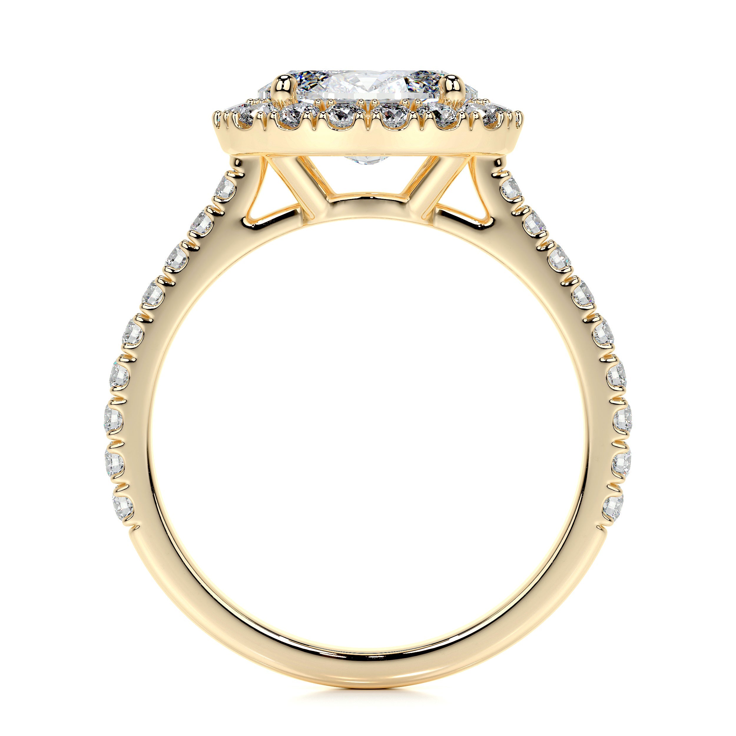 Alessandra Lab Grown Diamond Ring (1.30 Carat) -18K Yellow Gold