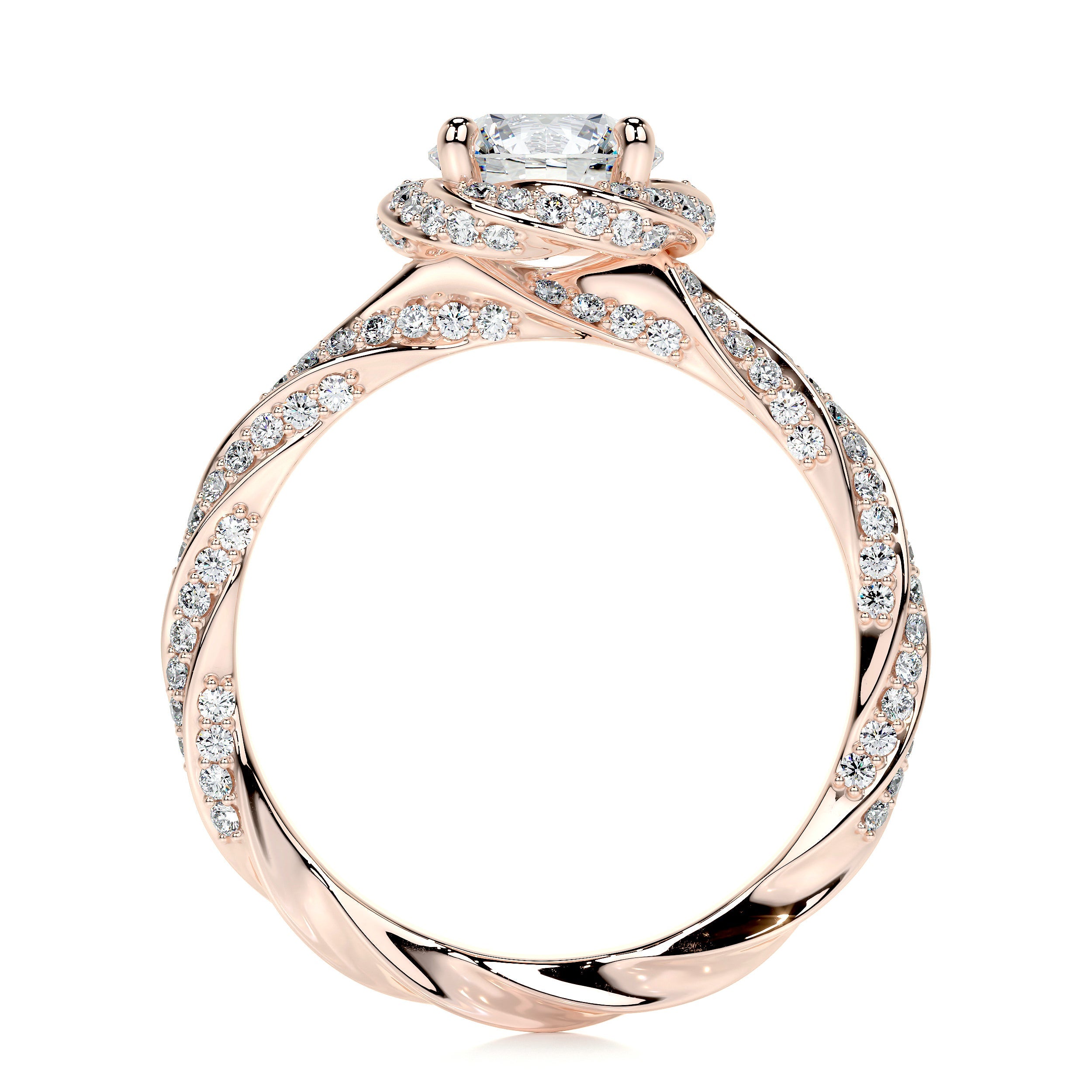 Joanne Lab Grown Diamond Ring (1.50 Carat) -14K Rose Gold