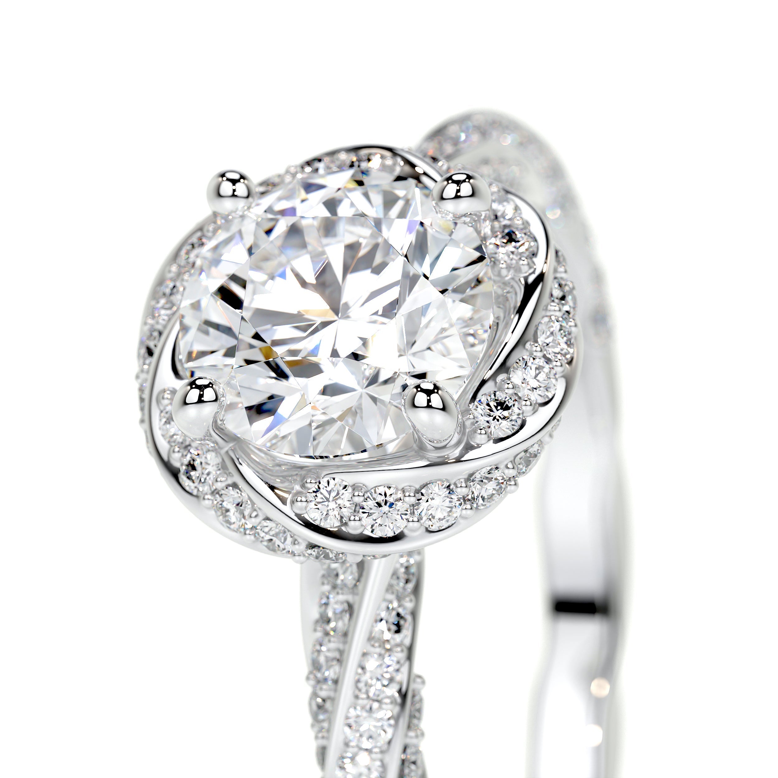 Joanne Lab Grown Diamond Ring (1.50 Carat) -14K White Gold