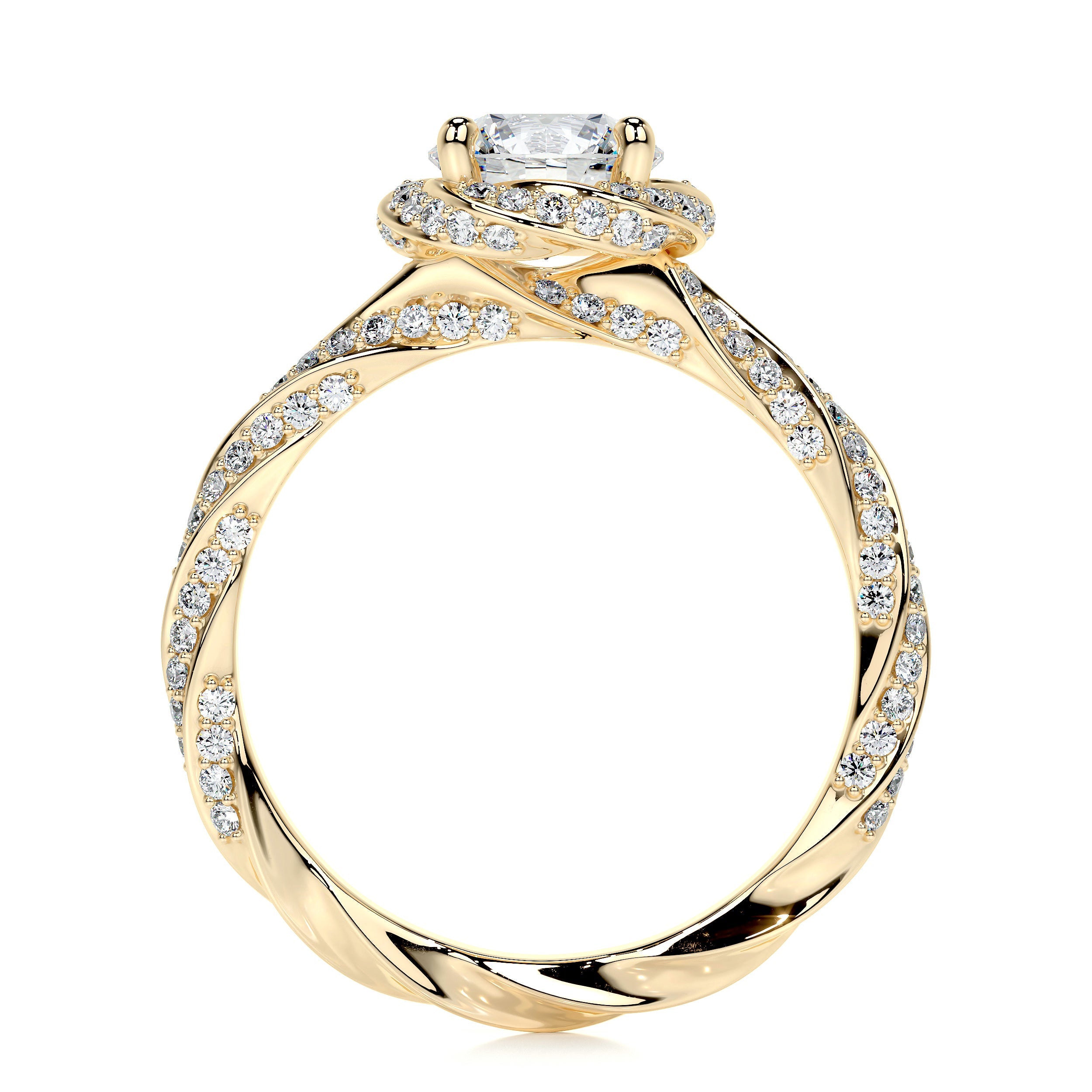 Joanne Lab Grown Diamond Ring (1.50 Carat) -18K Yellow Gold