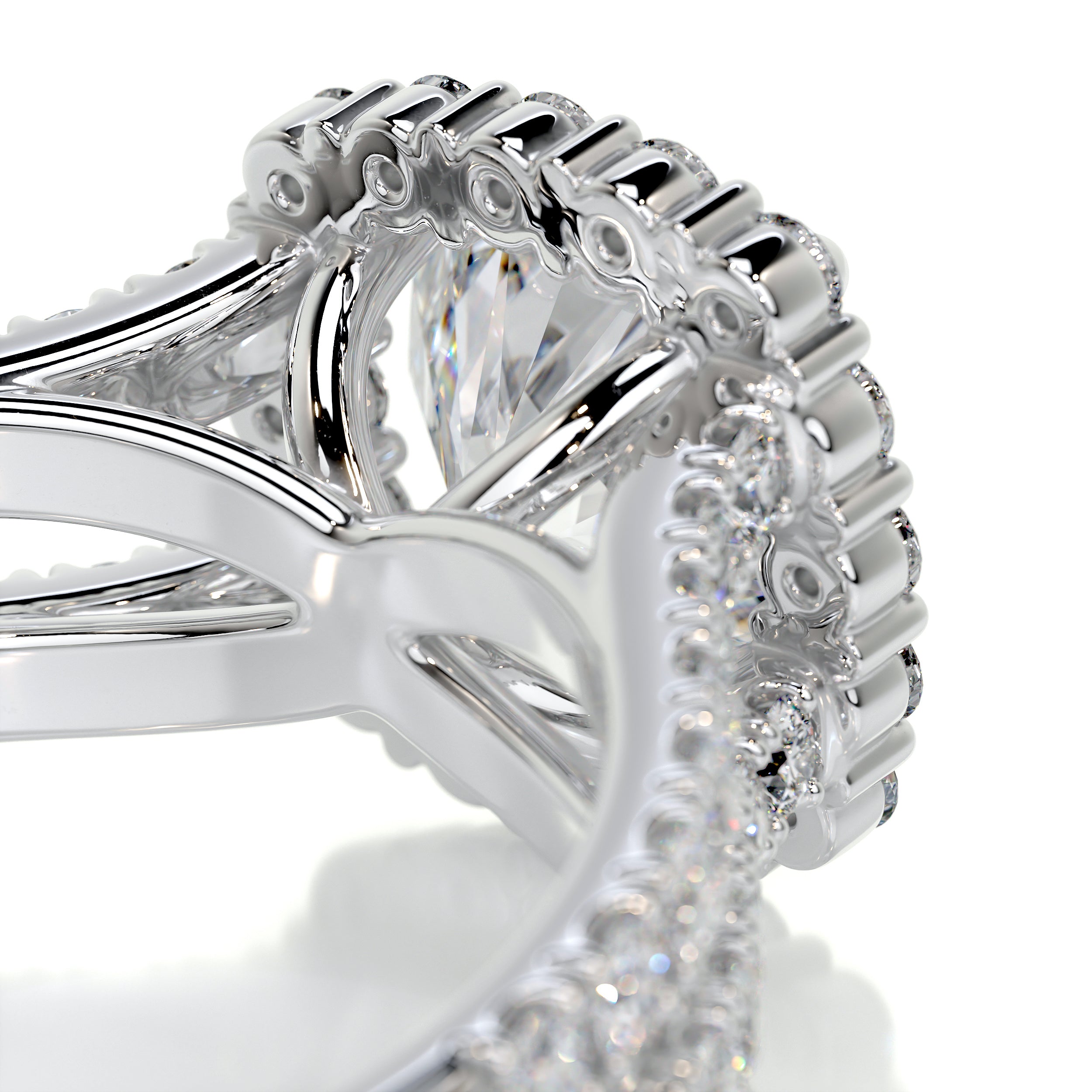 Hilary Diamond Engagement Ring -14K White Gold