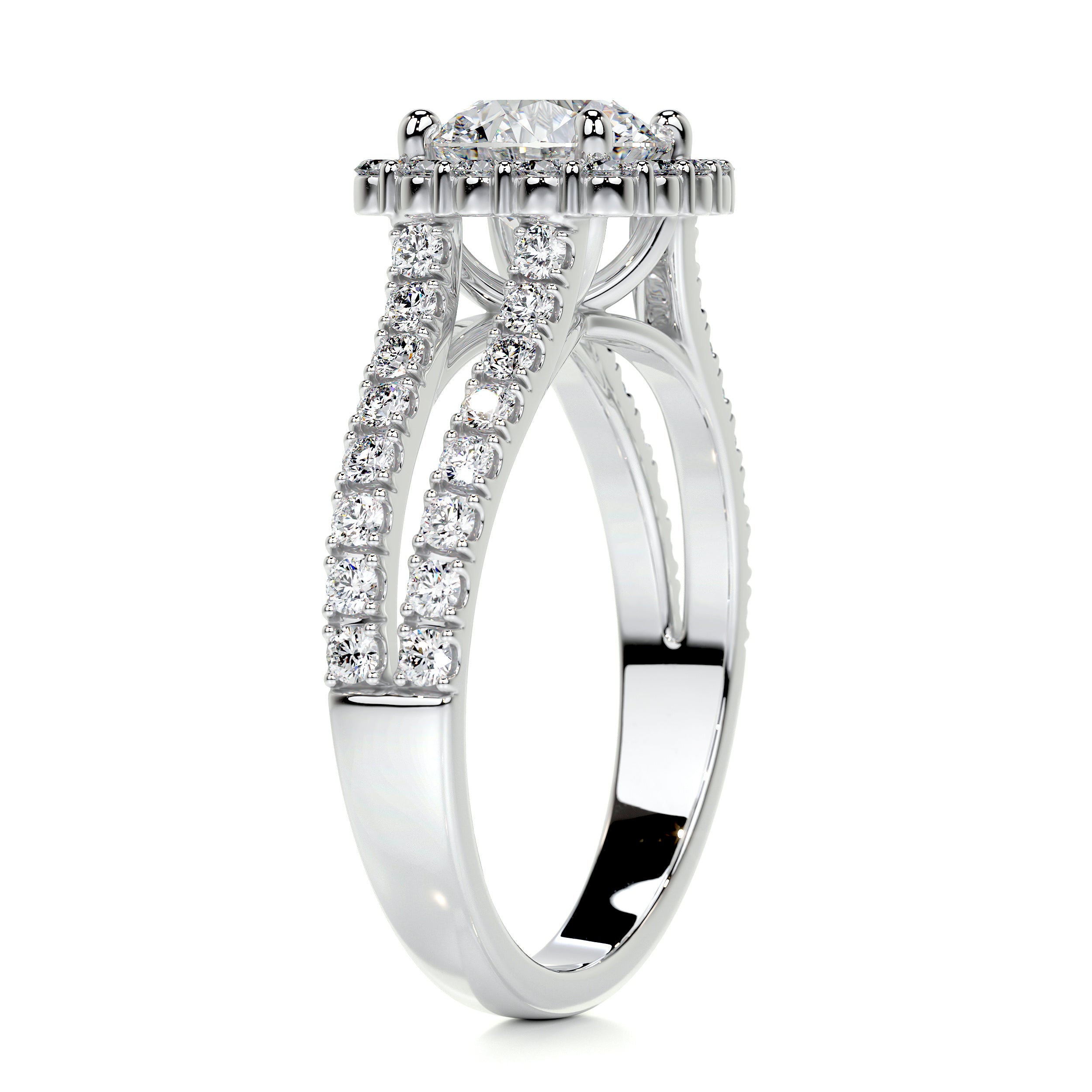 Hilary Diamond Engagement Ring -14K White Gold