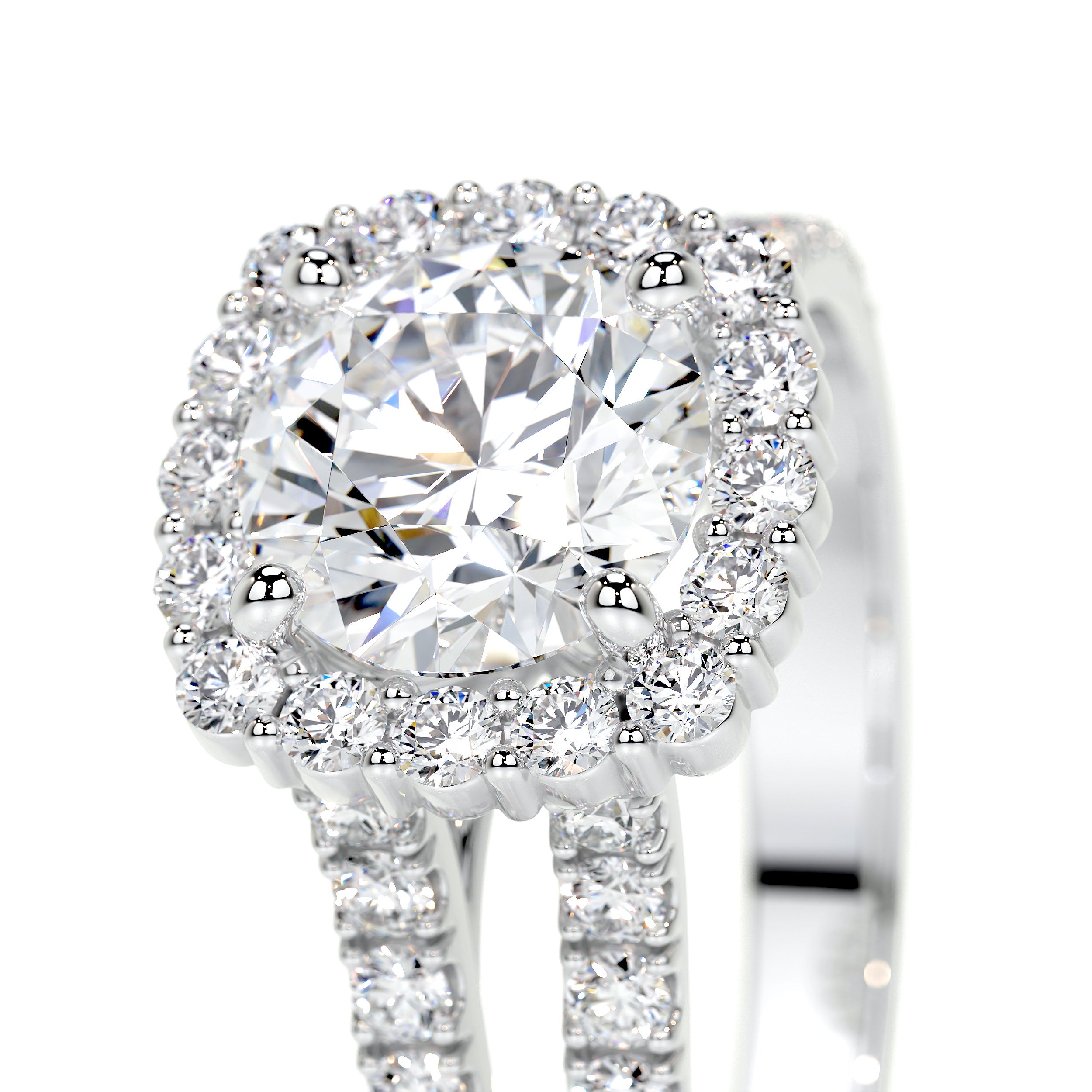 Hilary Lab Grown Diamond Ring (3 Carat) -14K White Gold