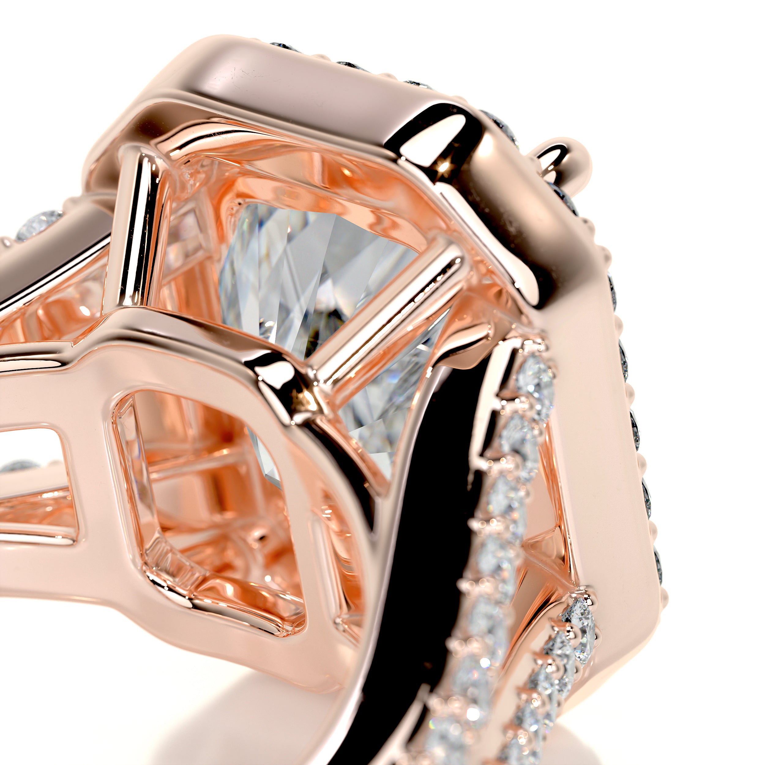 Marina Diamond Engagement Ring -14K Rose Gold