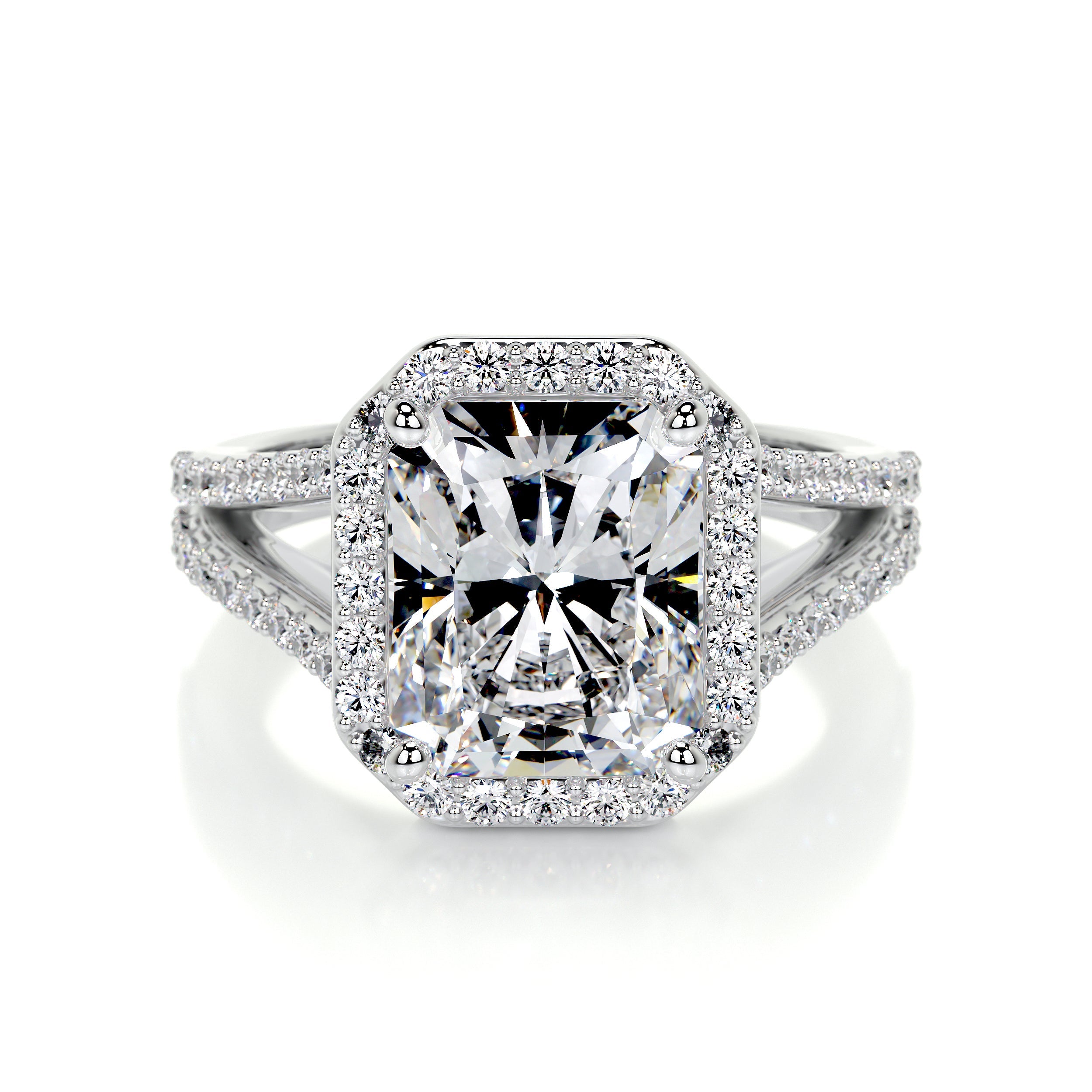 Marina Lab Grown Diamond Ring   (3.5 Carat) -14K White Gold
