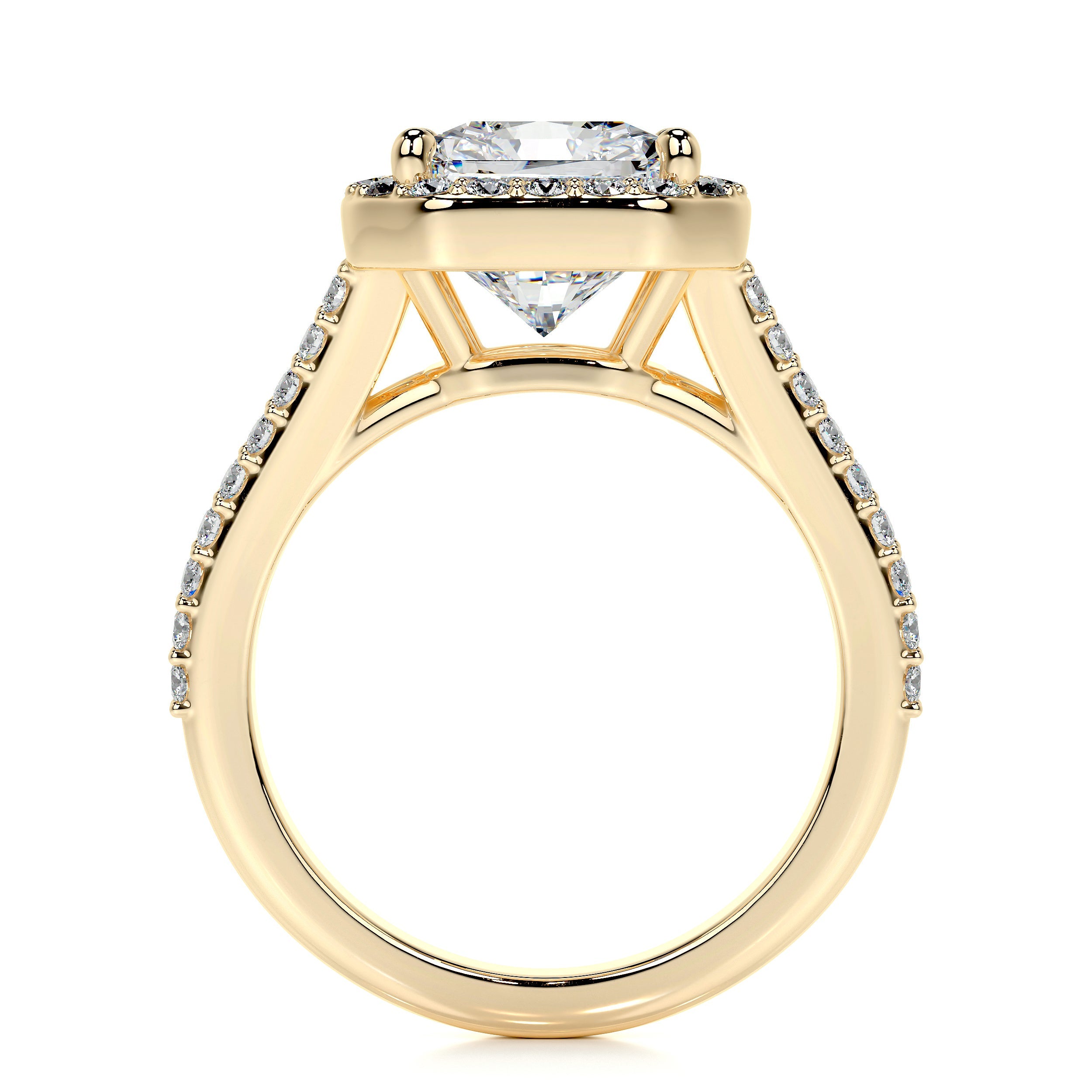 Marina Lab Grown Diamond Ring (3.5 Carat) -18K Yellow Gold