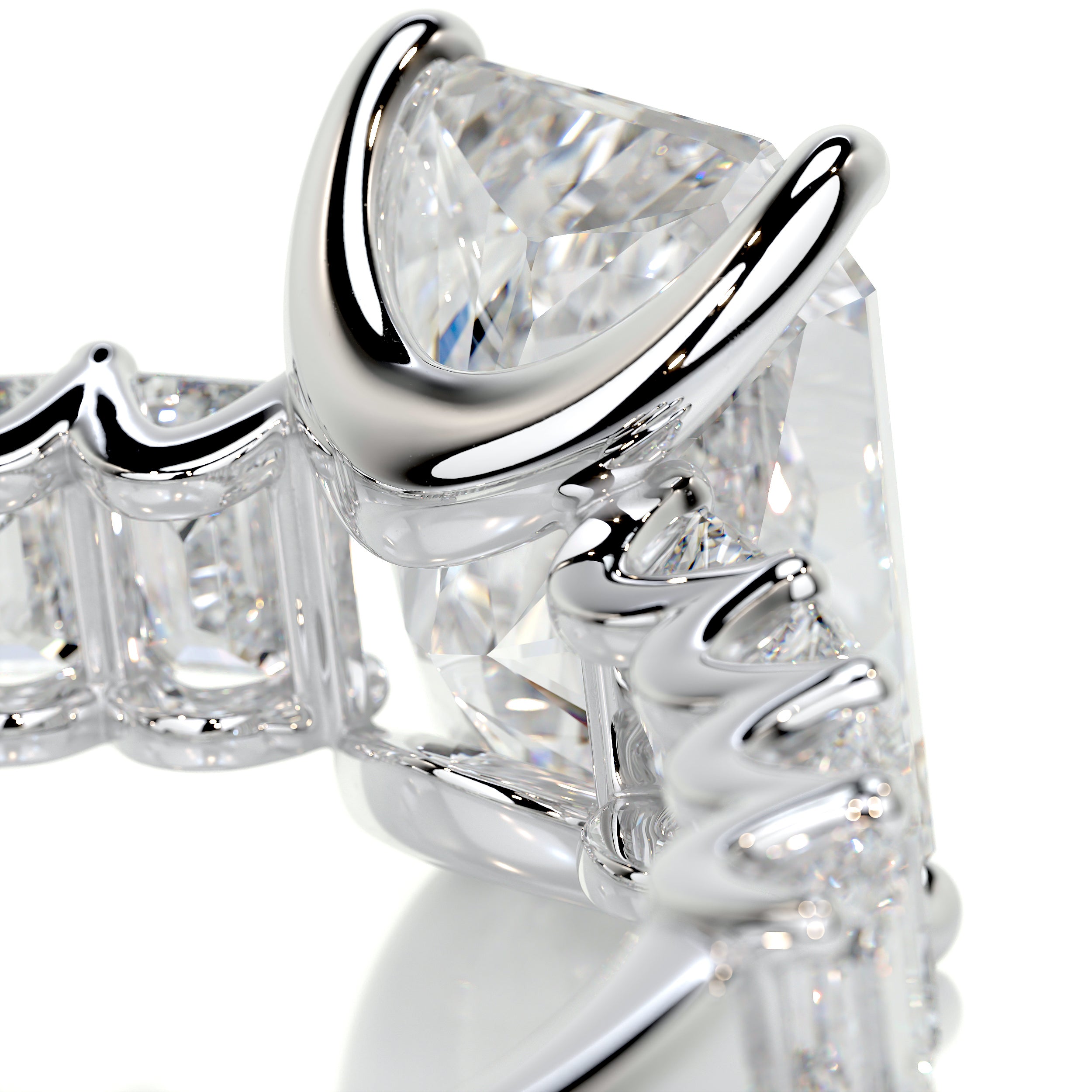 Arabella Diamond Engagement Ring -14K White Gold