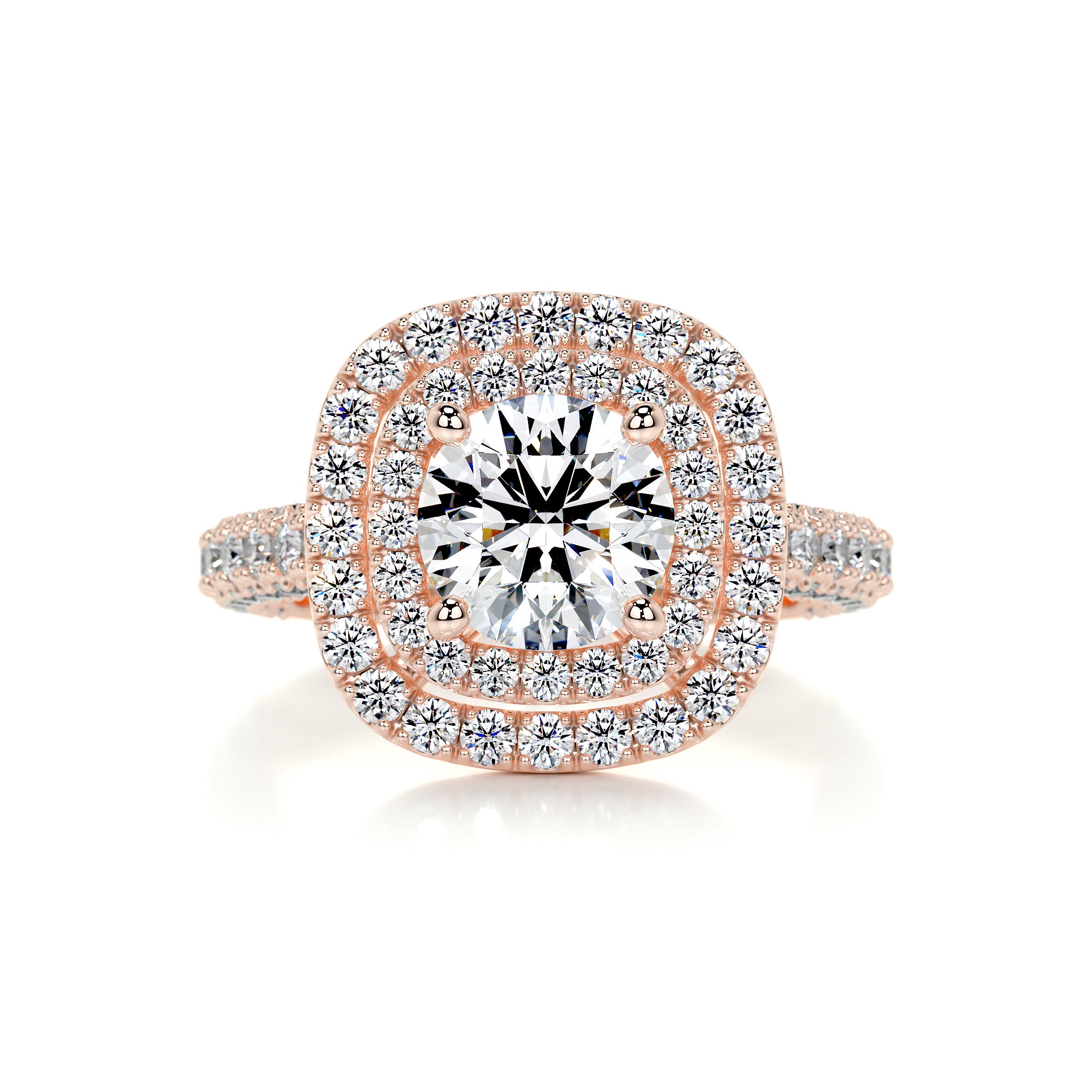 Carmen Diamond Engagement Ring -14K Rose Gold