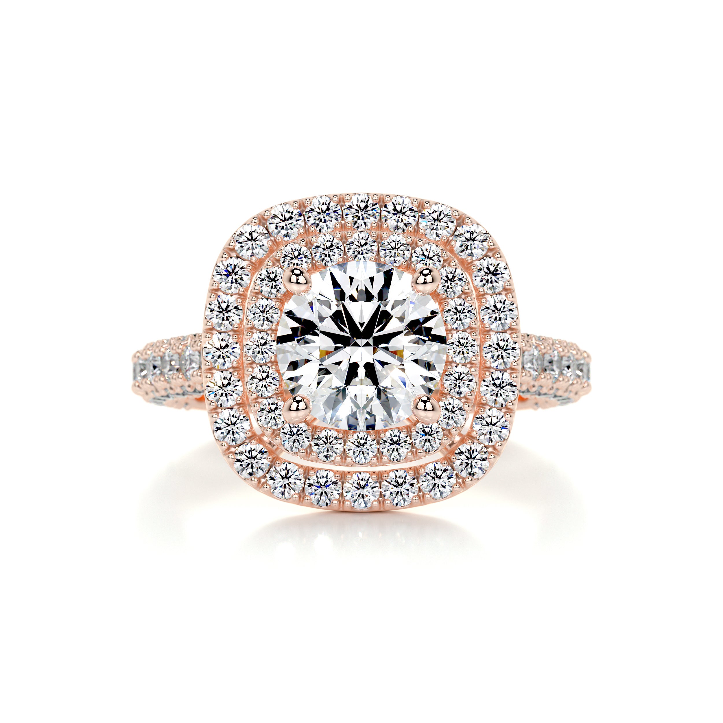 Carmen Diamond Engagement Ring -14K Rose Gold