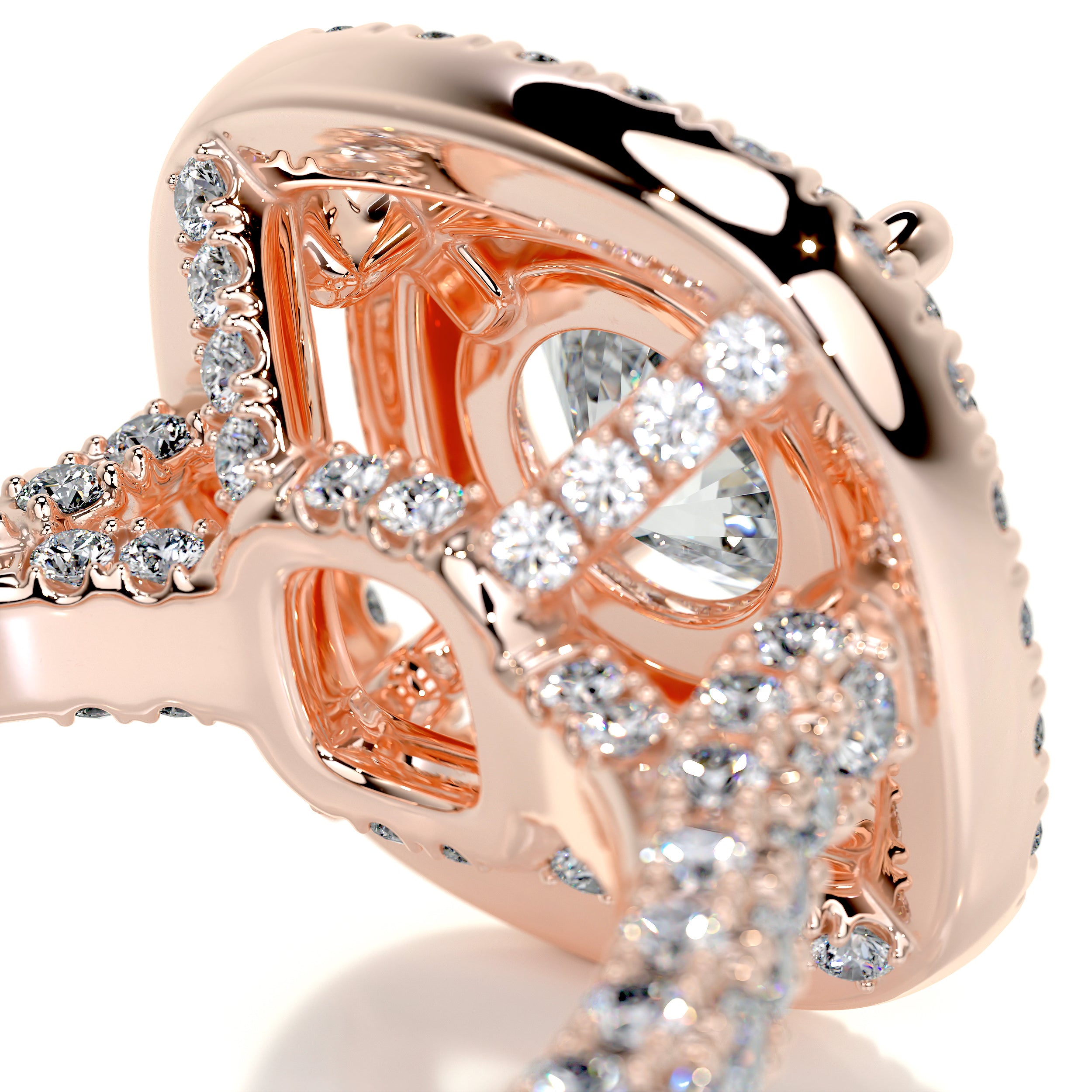 Carmen Diamond Engagement Ring -14K Rose Gold
