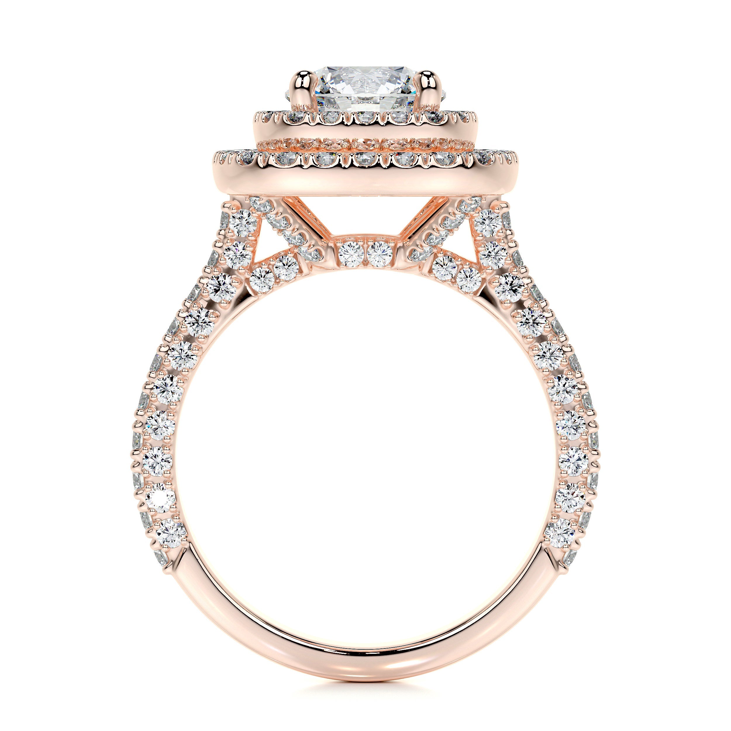 Carmen Lab Grown Diamond Ring (2.25 Carat) -14K Rose Gold