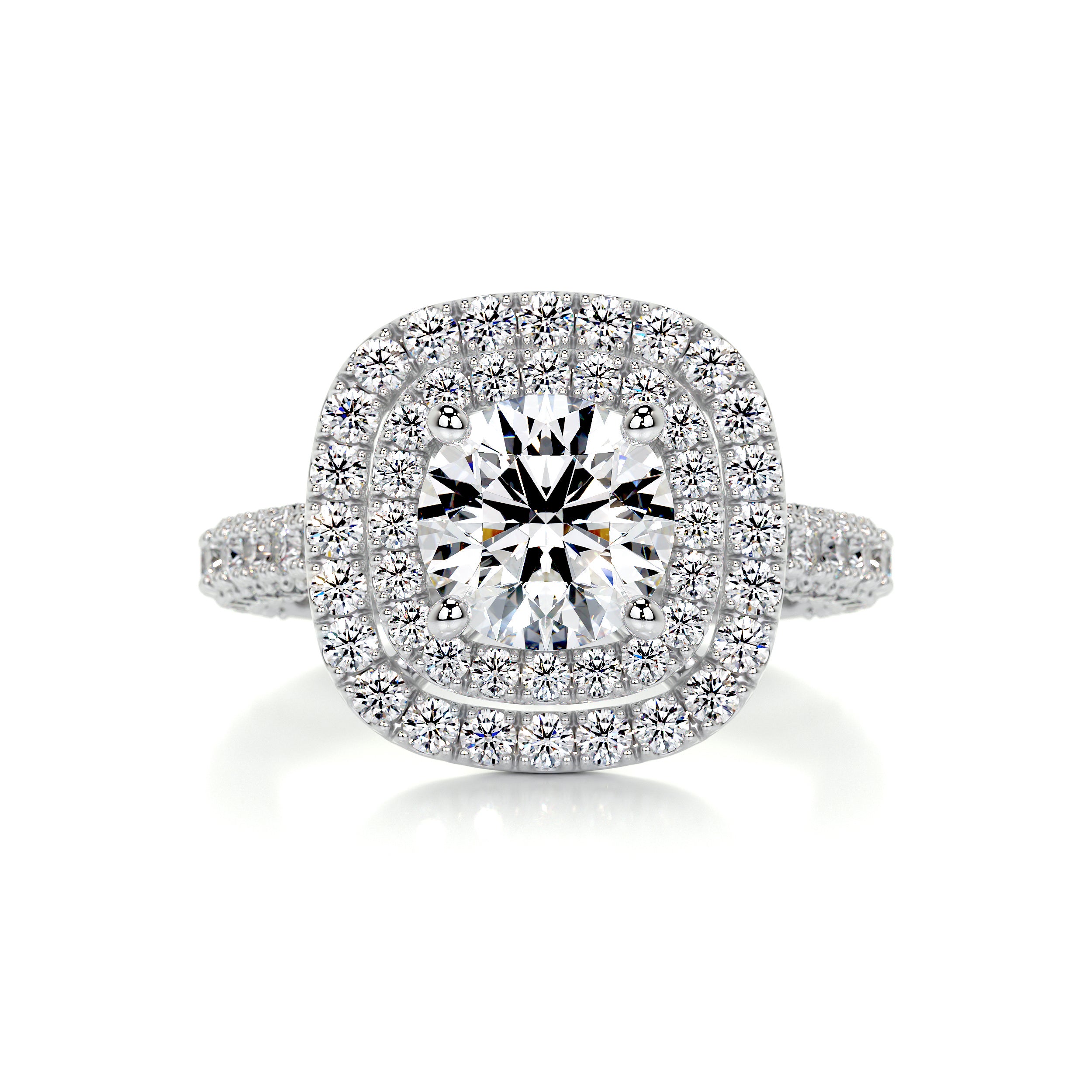 Carmen Diamond Engagement Ring -14K White Gold