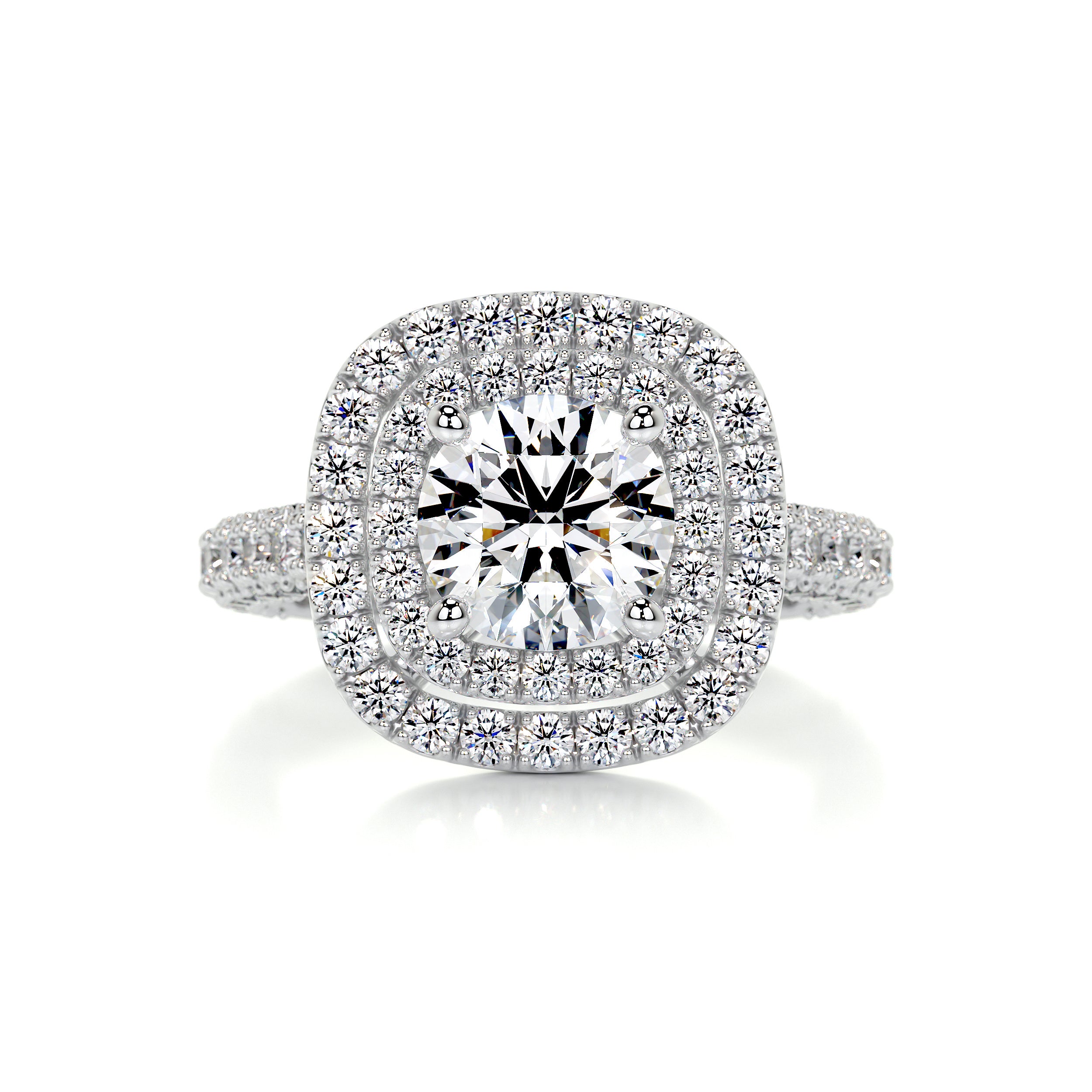 Carmen Diamond Engagement Ring -14K White Gold