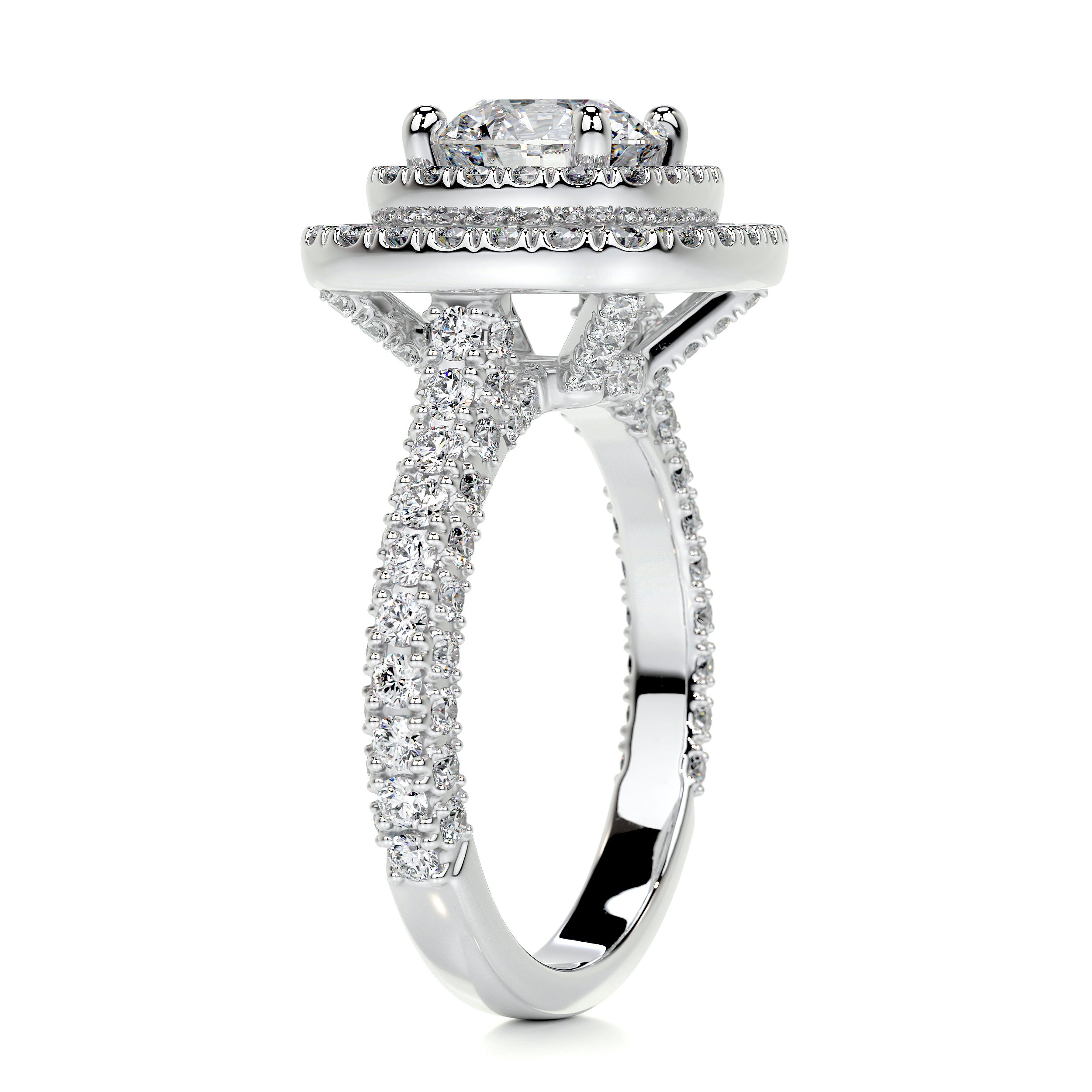 Carmen Diamond Engagement Ring -14K White Gold