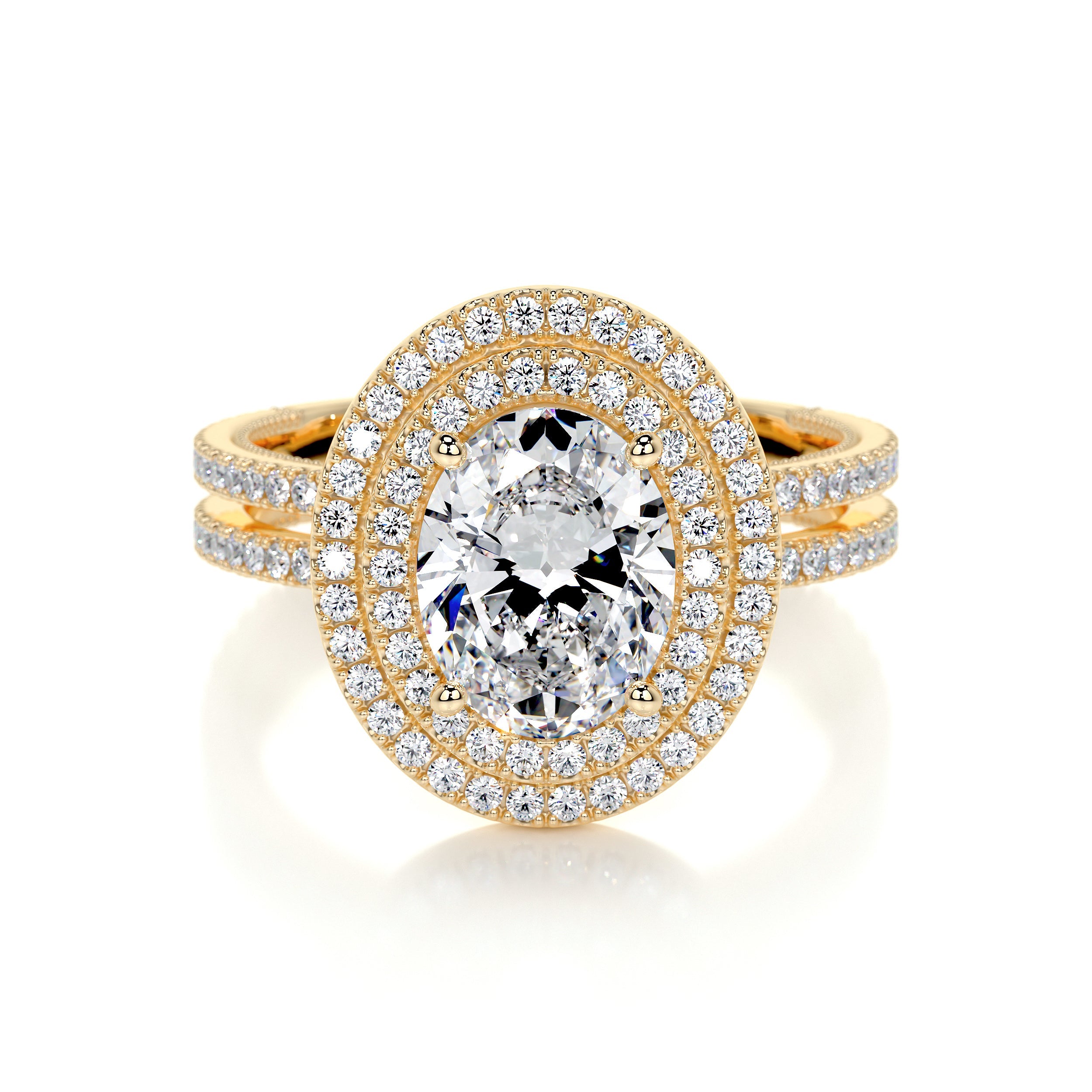 Willa Lab Grown Diamond Ring -18K Yellow Gold