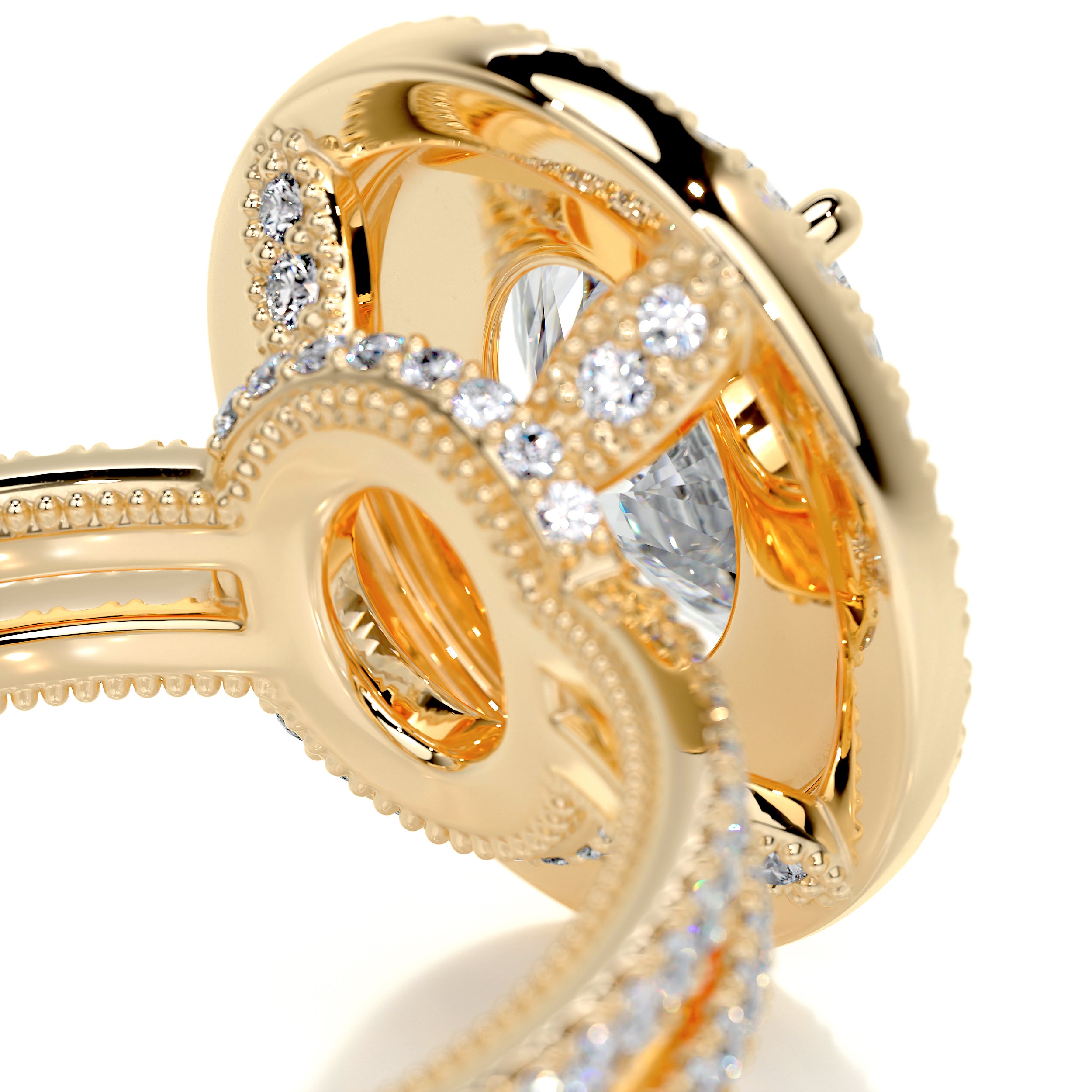 Willa Diamond Engagement Ring -18K Yellow Gold