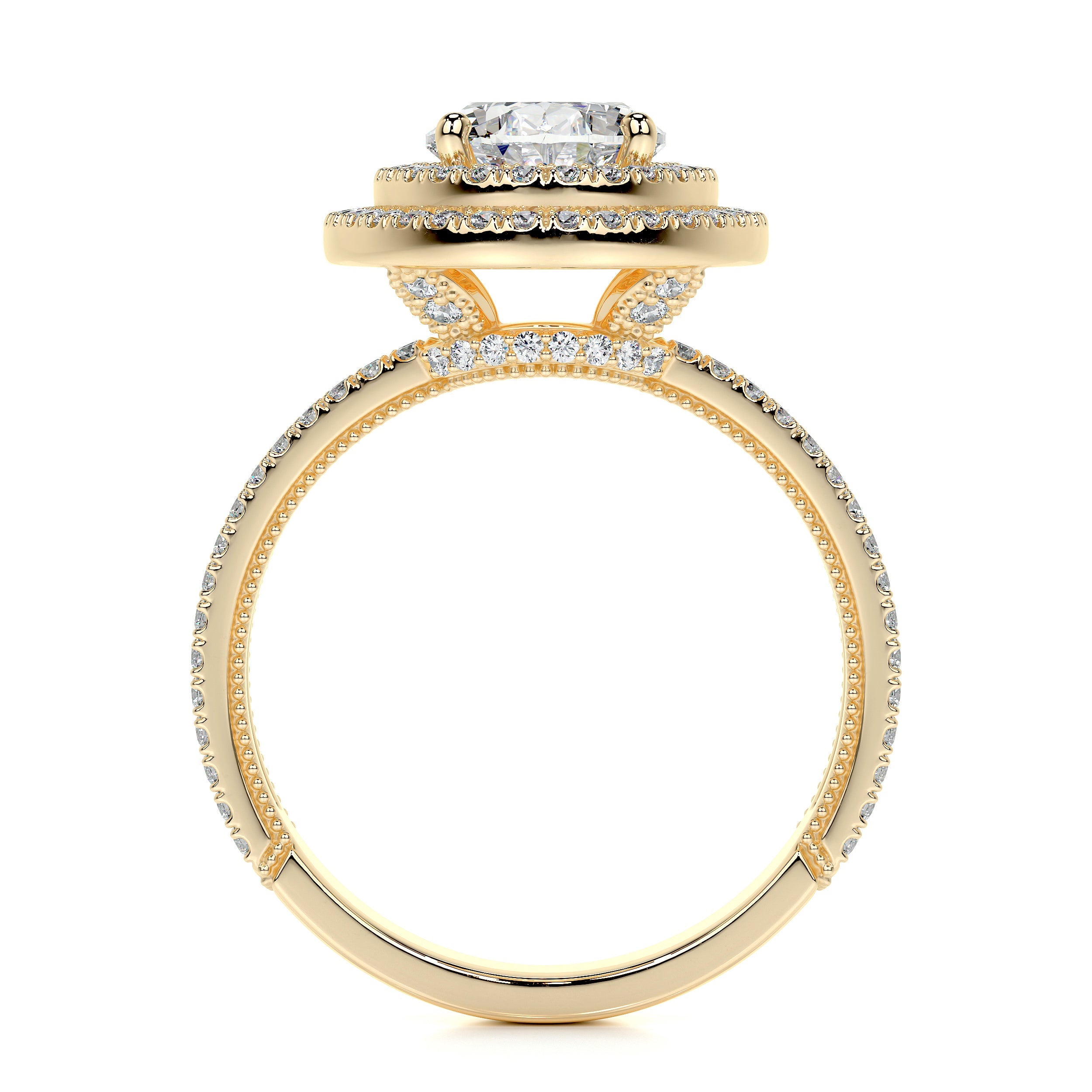 Willa Lab Grown Diamond Ring -18K Yellow Gold