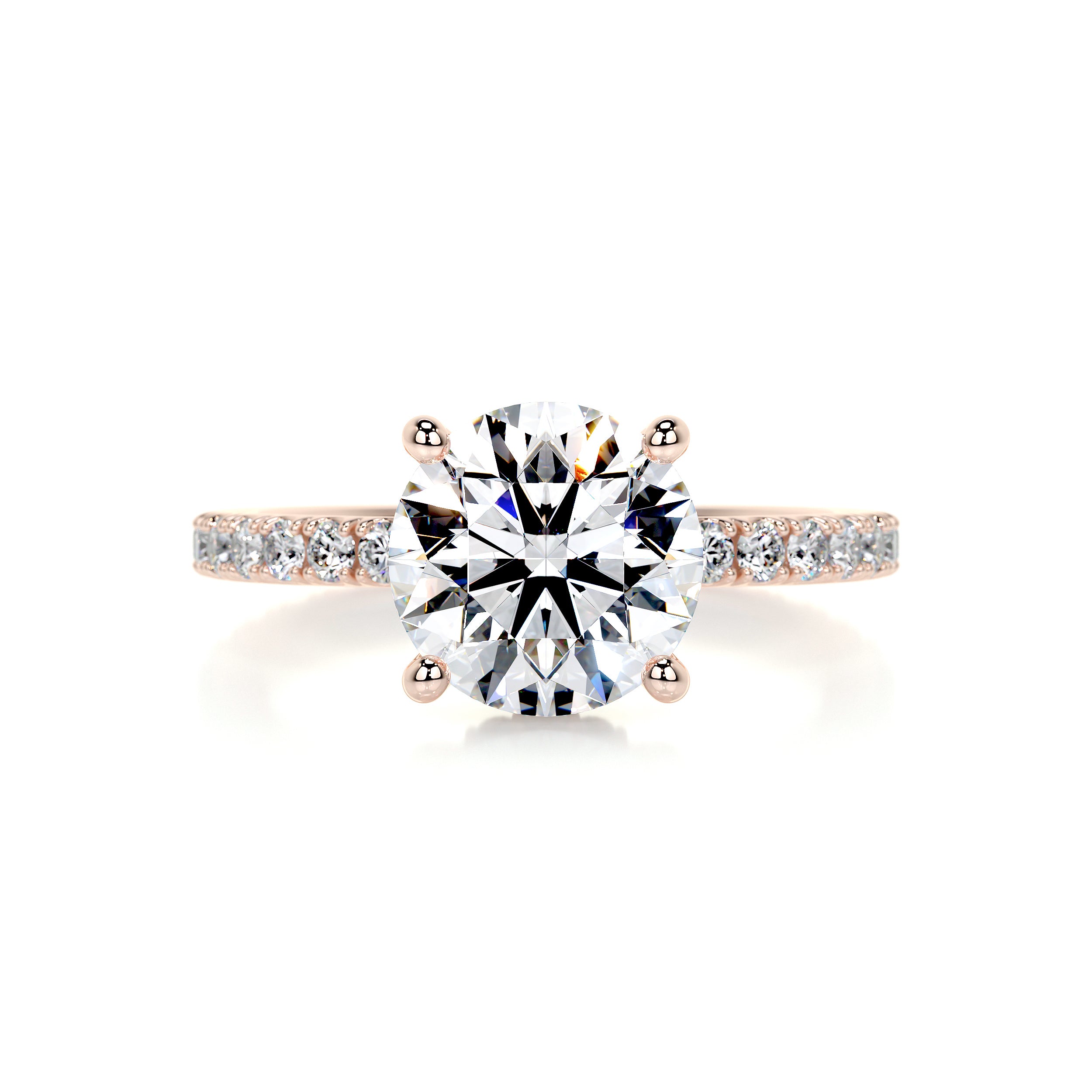 Nellie Diamond Engagement Ring -14K Rose Gold