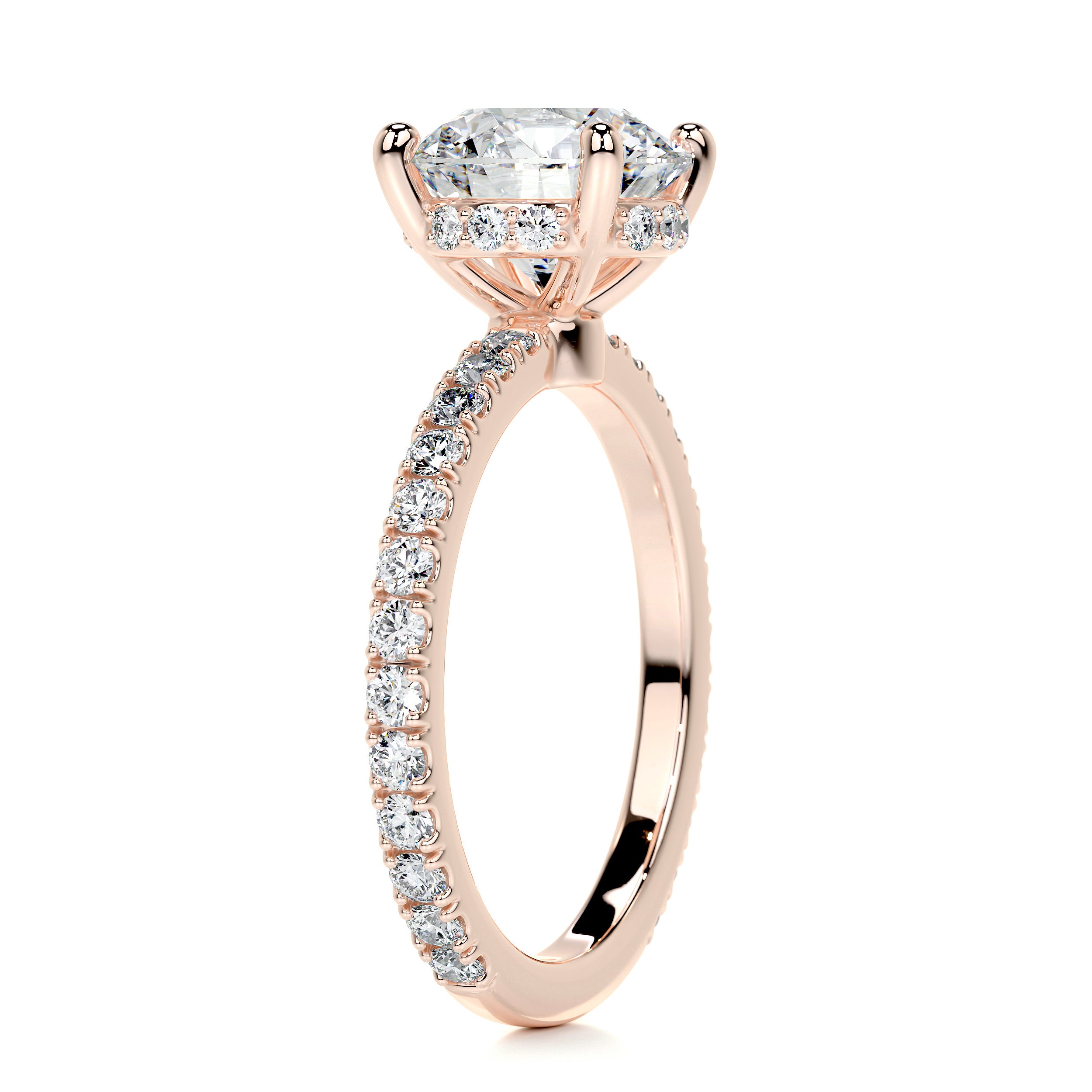 Nellie Diamond Engagement Ring -14K Rose Gold