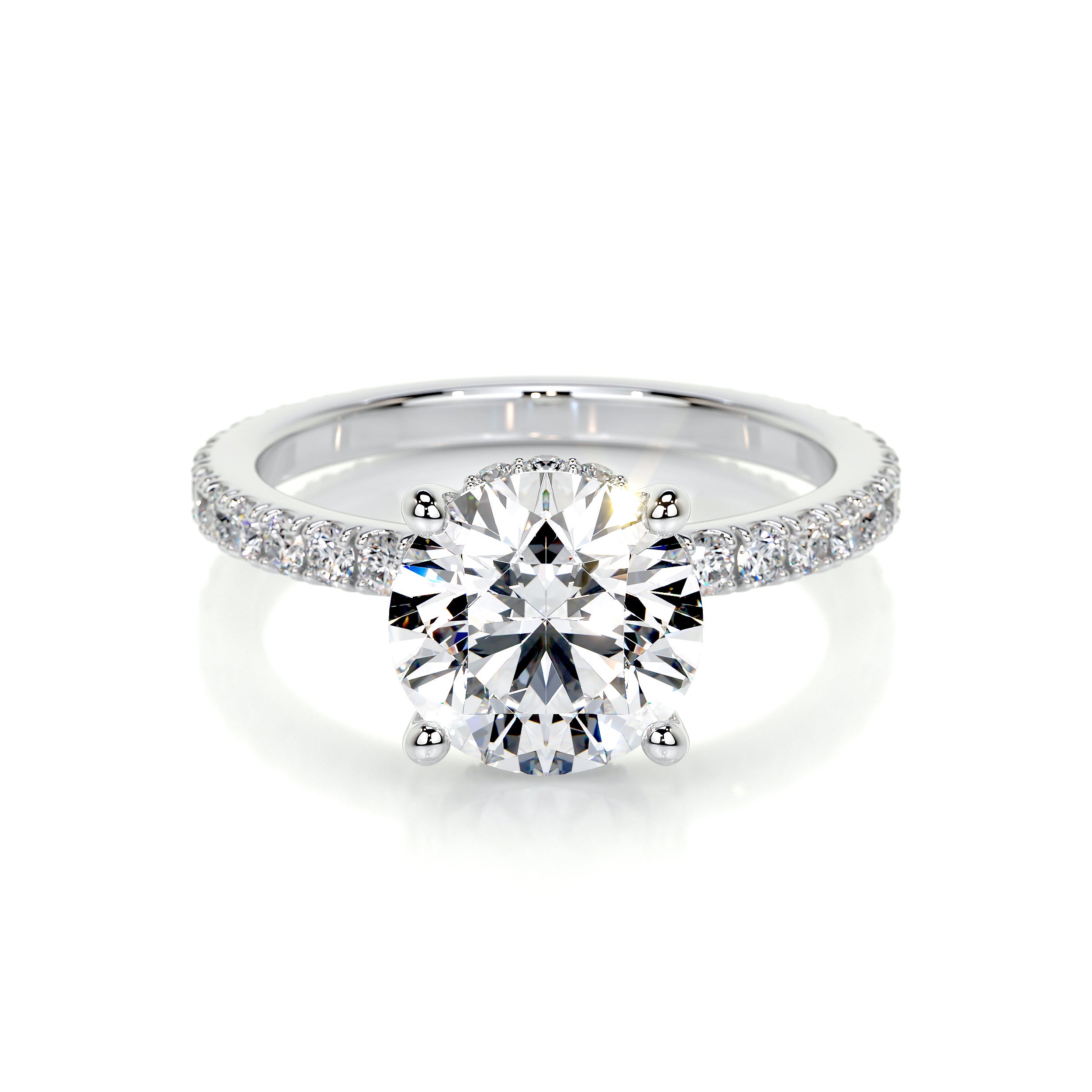 Nellie Lab Grown Diamond Ring -14K White Gold