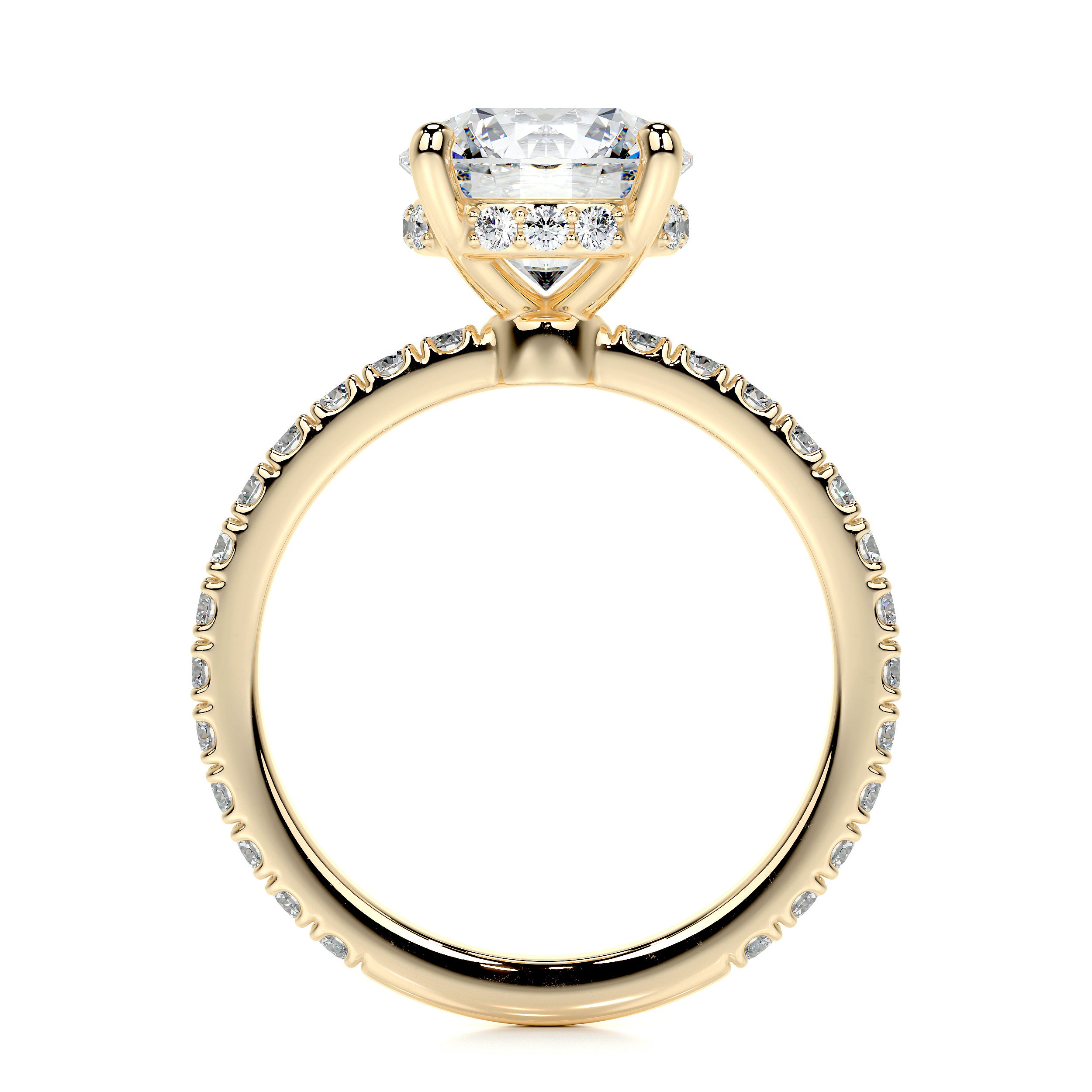 Nellie Lab Grown Diamond Ring -18K Yellow Gold