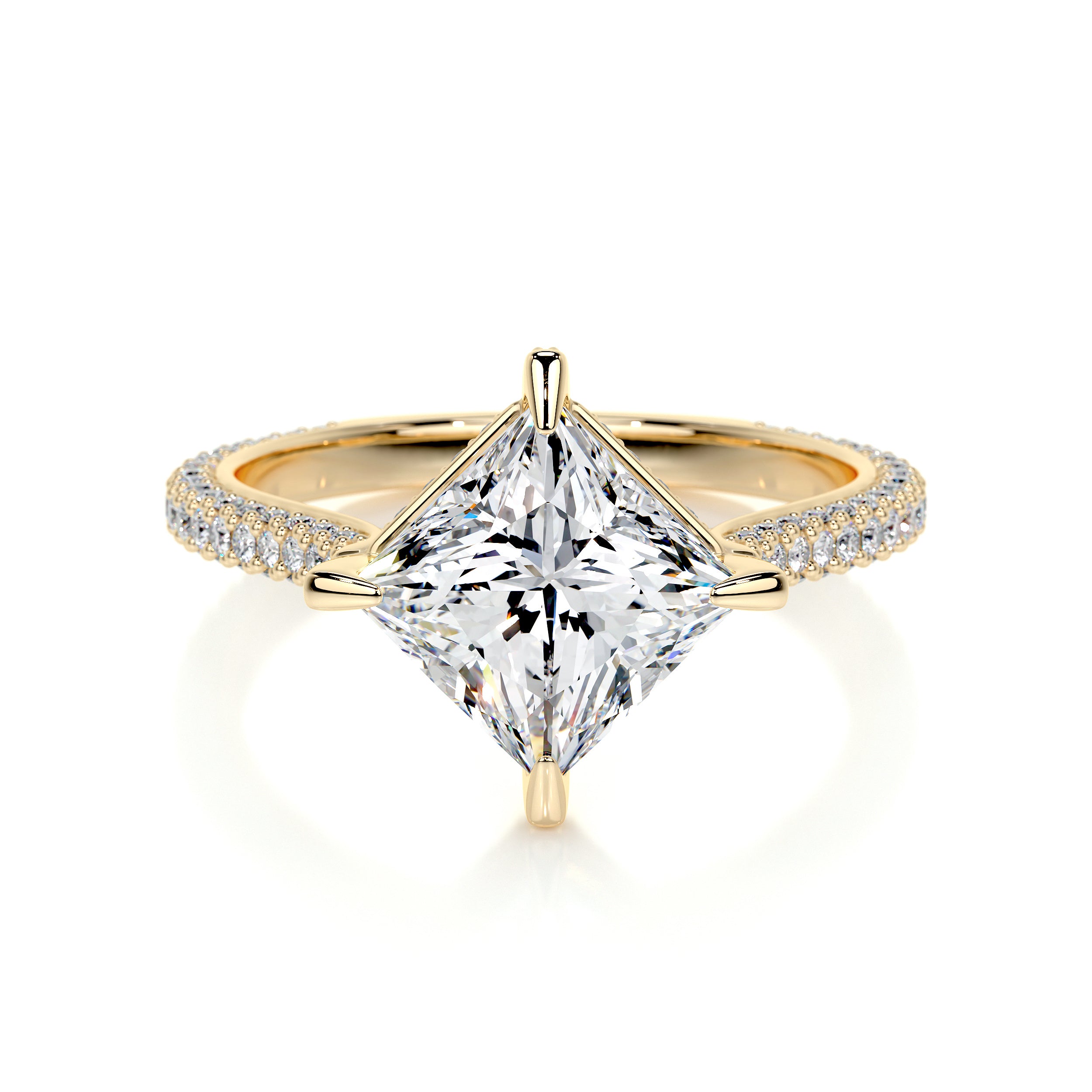 Jocelyn Lab Grown Diamond Ring -18K Yellow Gold