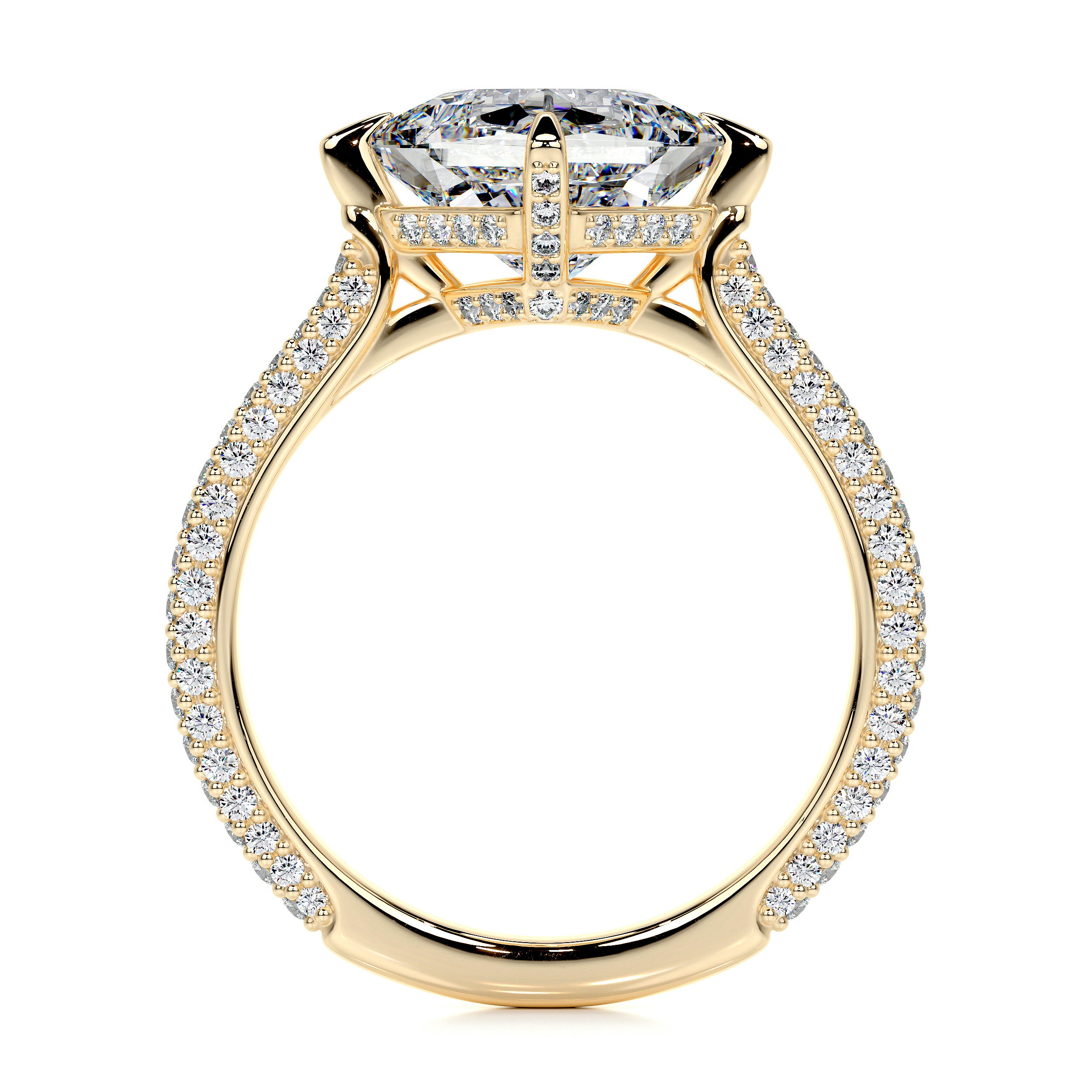 Jocelyn Lab Grown Diamond Ring -18K Yellow Gold