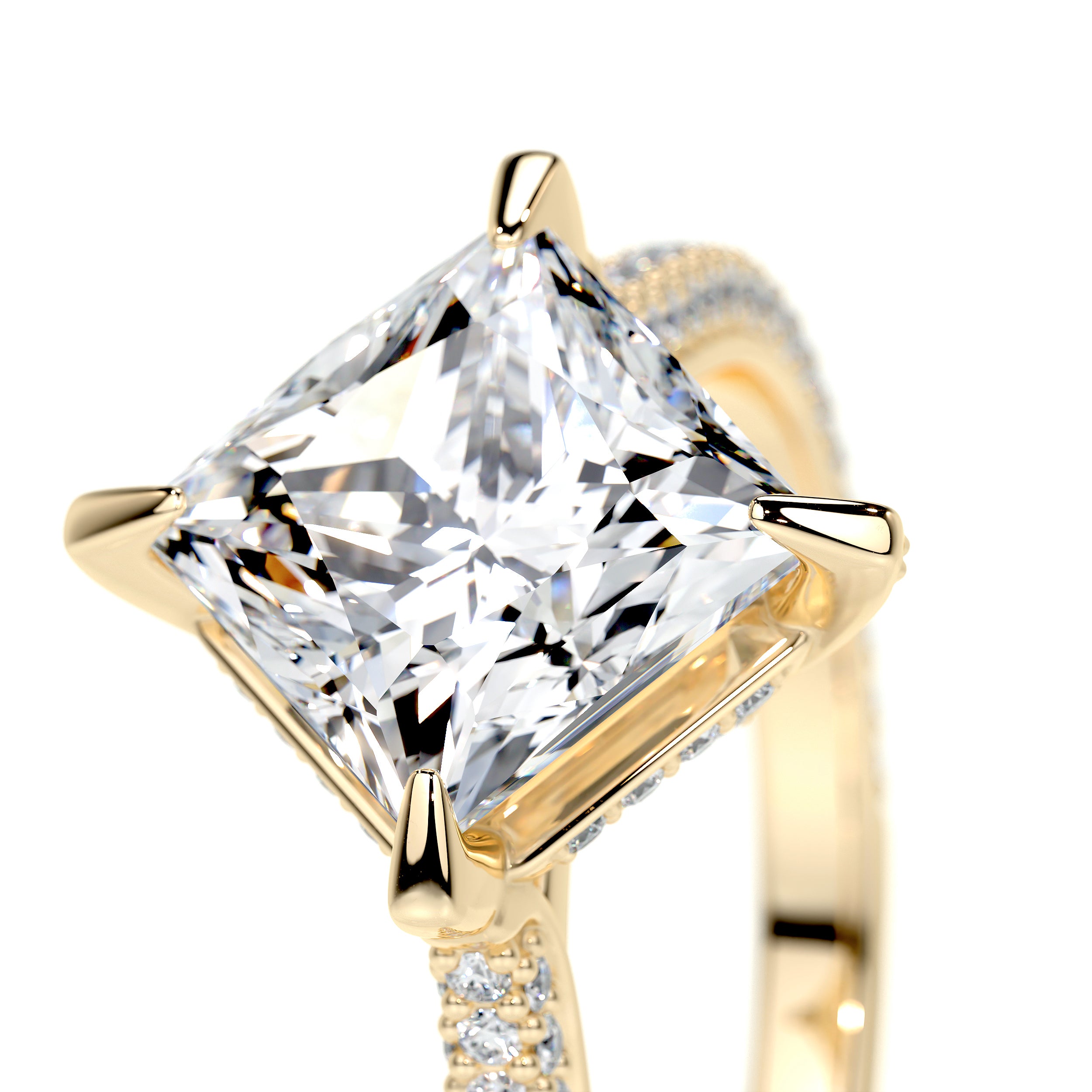 Jocelyn Lab Grown Diamond Ring -18K Yellow Gold