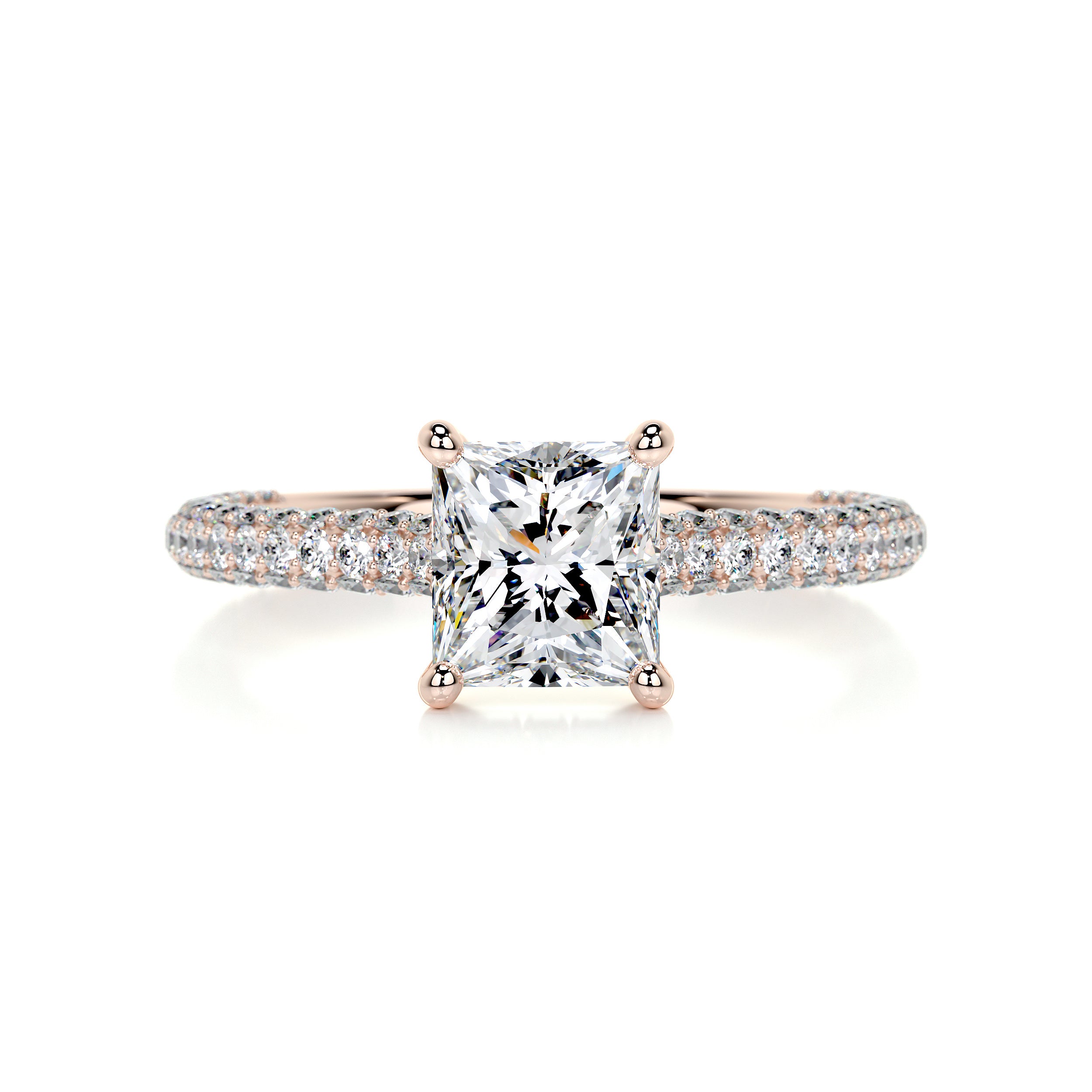 Fiona Diamond Engagement Ring -14K Rose Gold