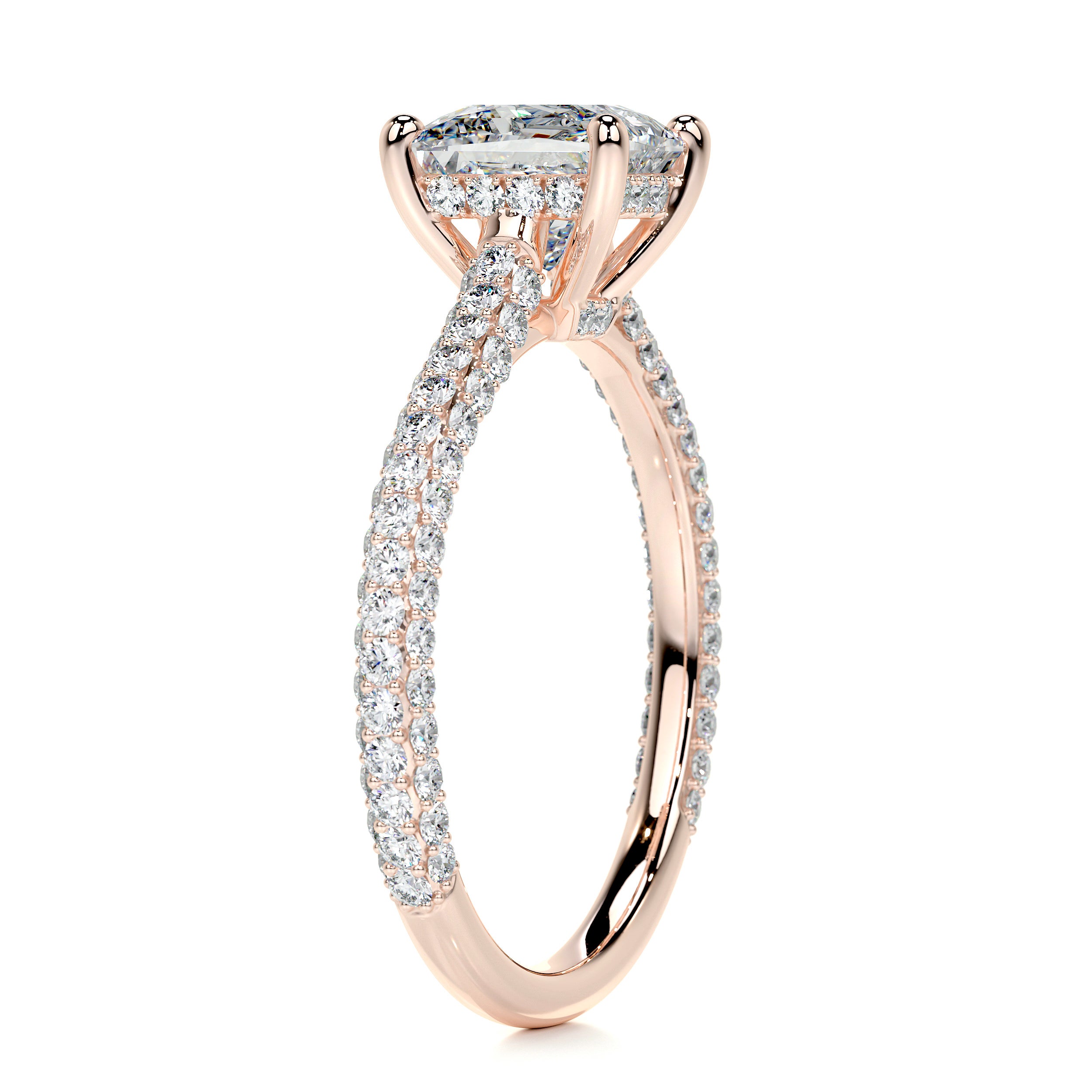 Fiona Diamond Engagement Ring -14K Rose Gold