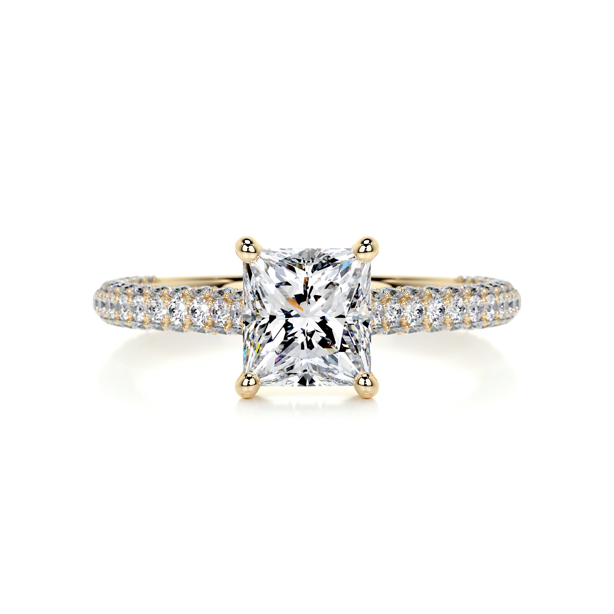 Fiona Diamond Engagement Ring -18K Yellow Gold