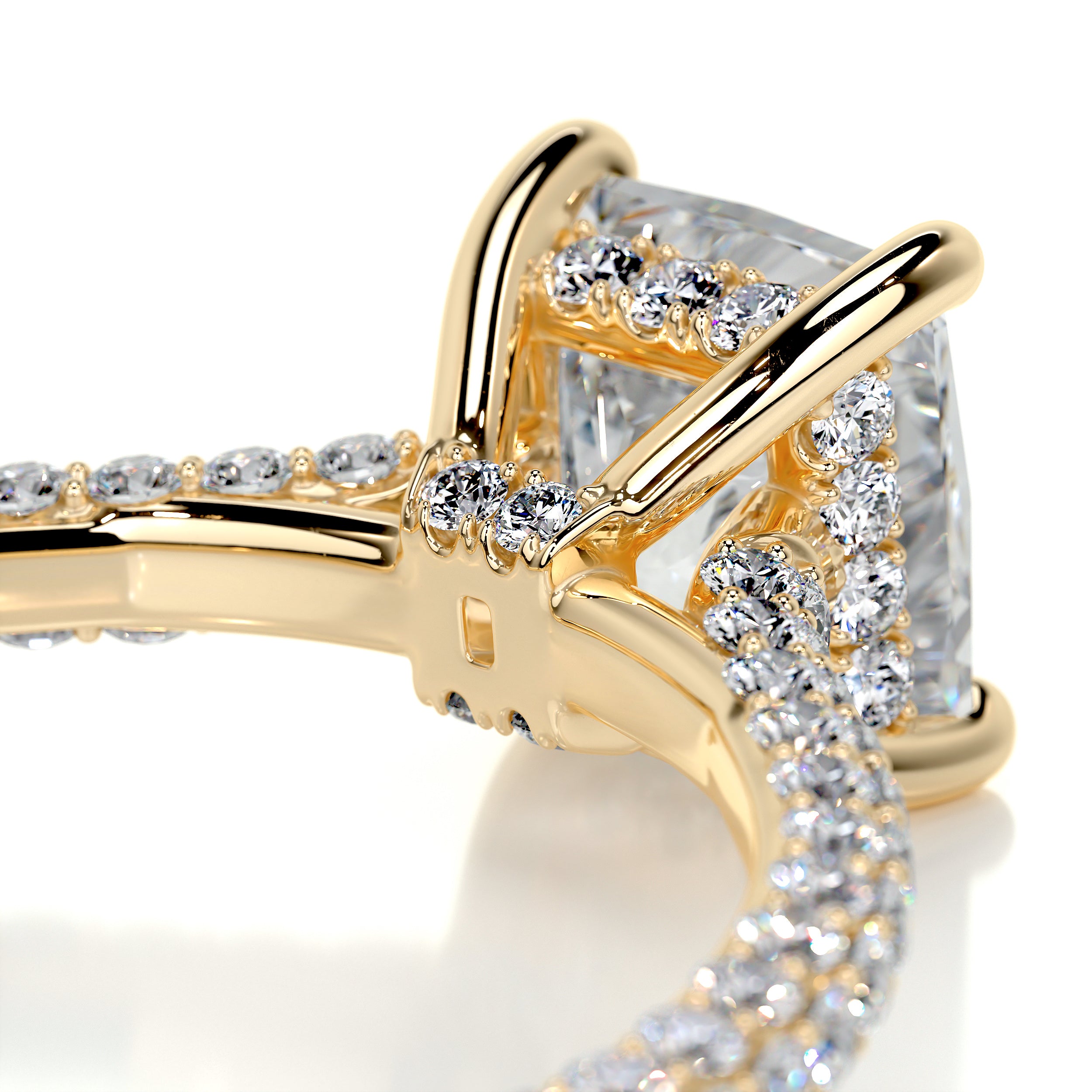 Fiona Diamond Engagement Ring -18K Yellow Gold