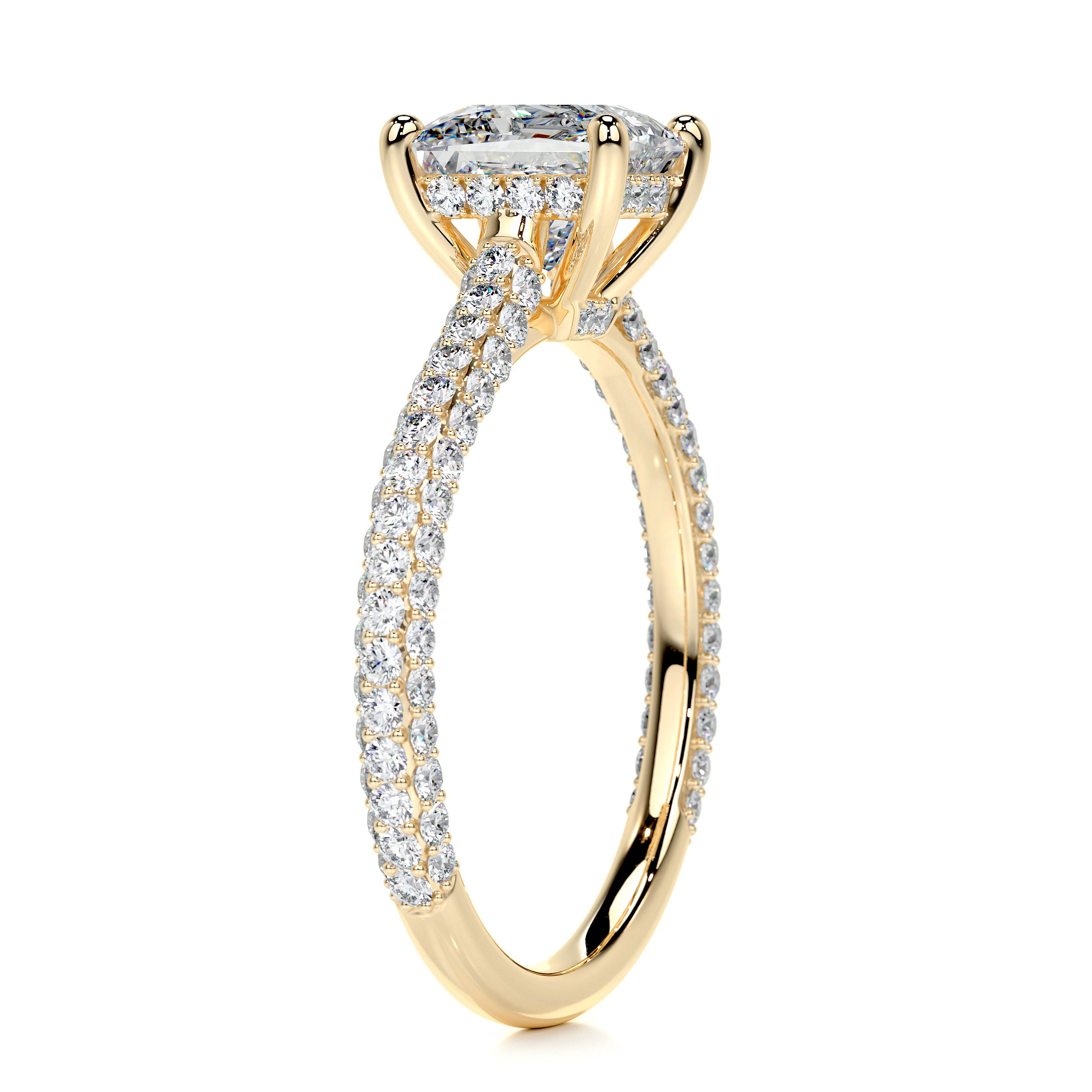 Fiona Diamond Engagement Ring -18K Yellow Gold