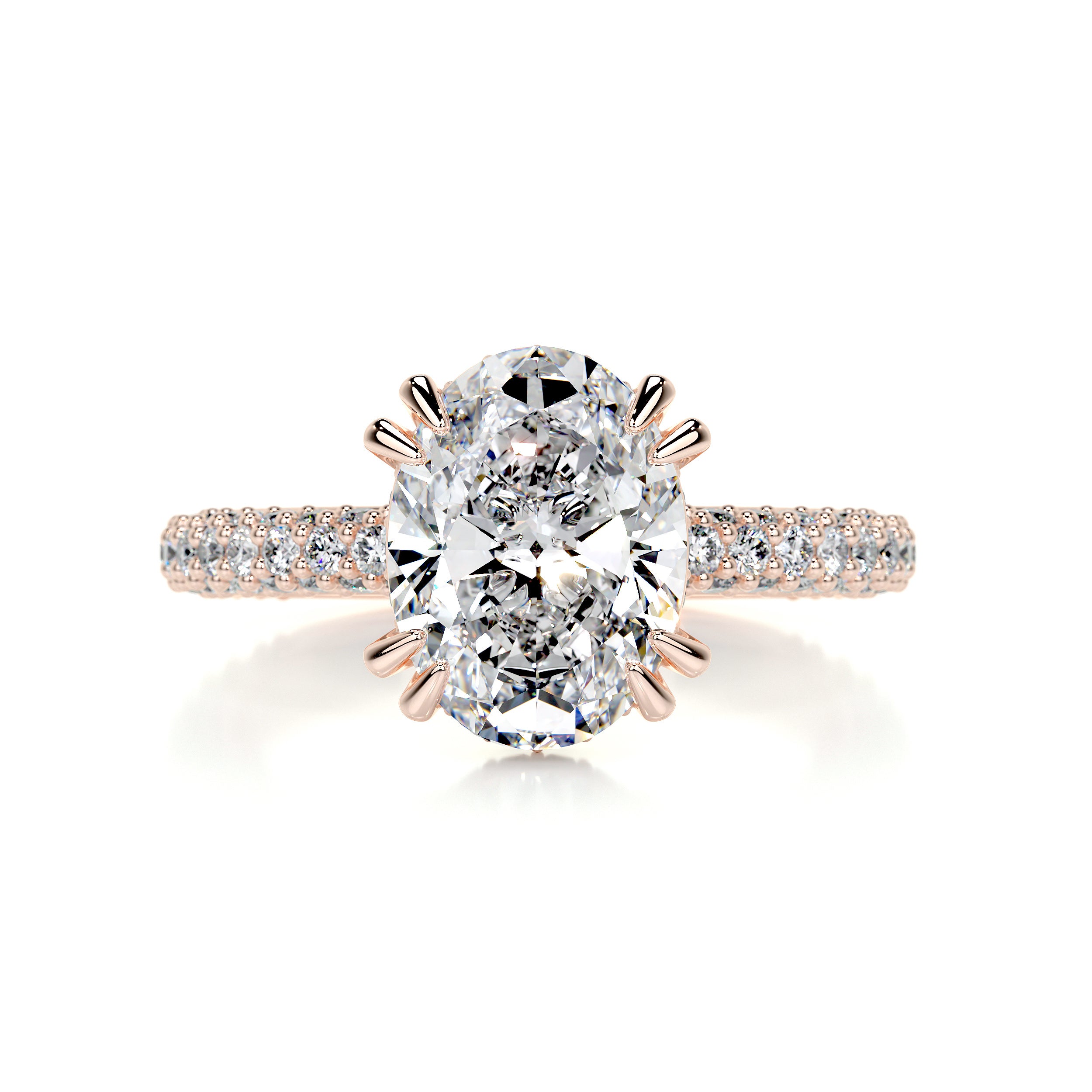 Kelly Diamond Engagement Ring -14K Rose Gold