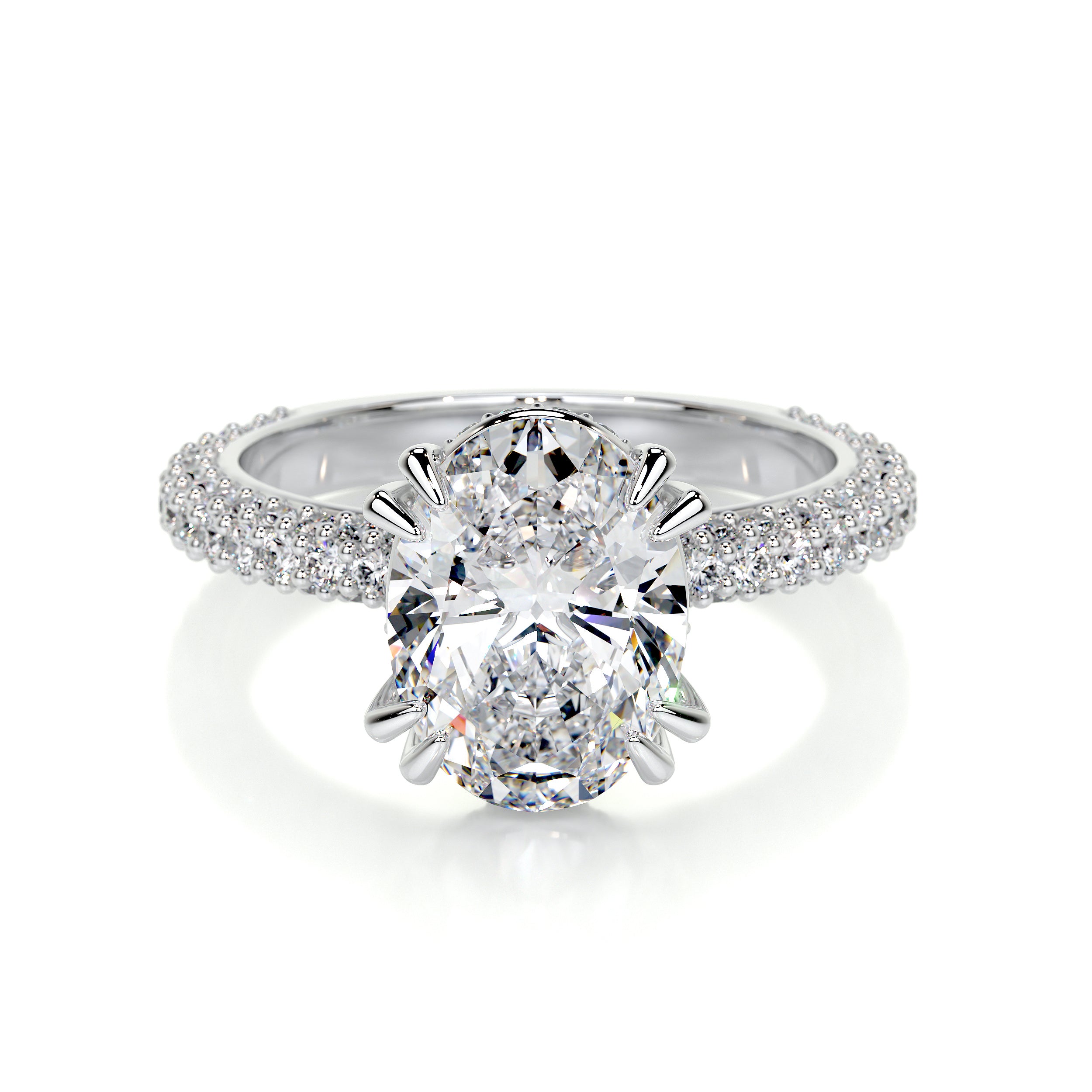 Kelly Lab Grown Diamond Ring -14K White Gold