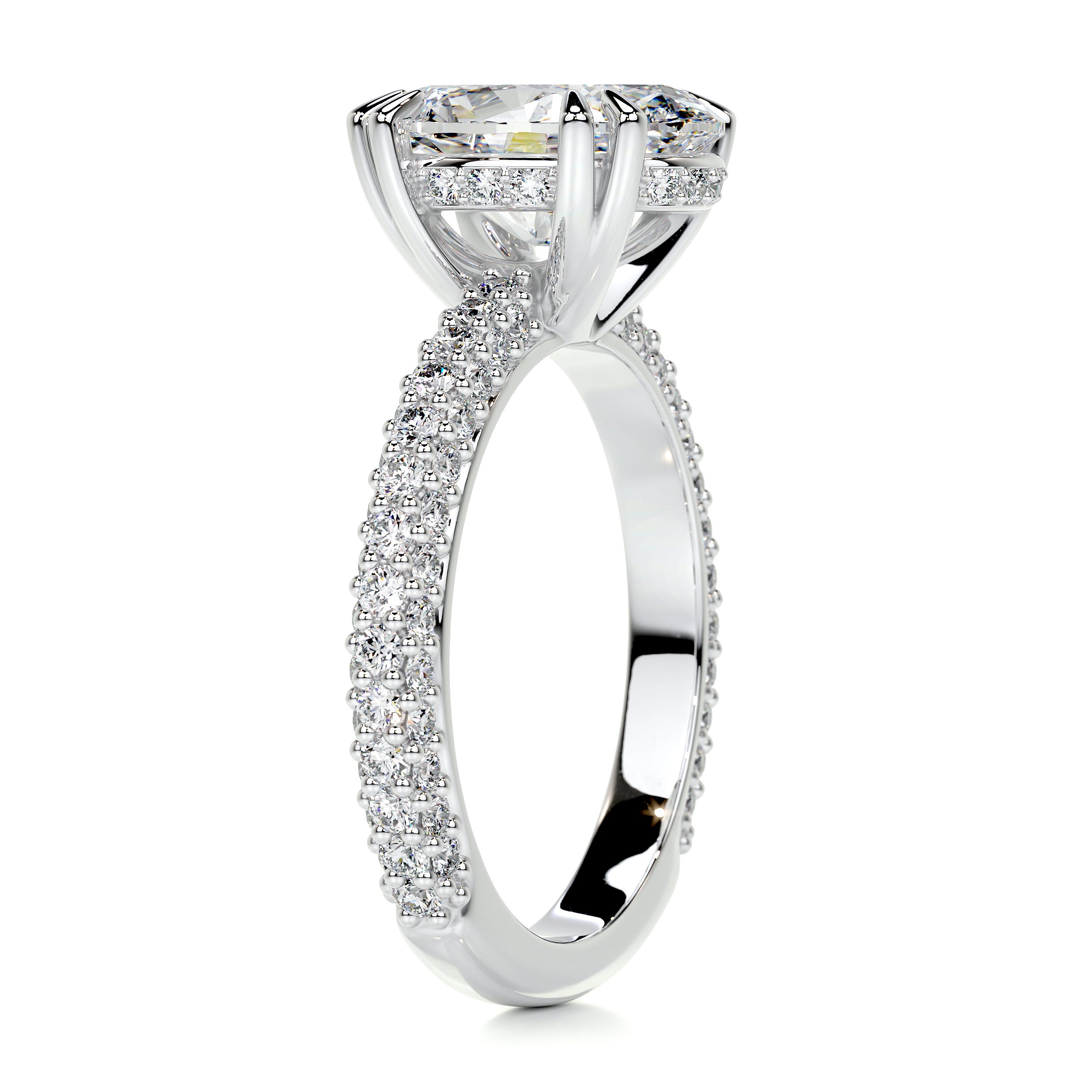 Kelly Diamond Engagement Ring -14K White Gold
