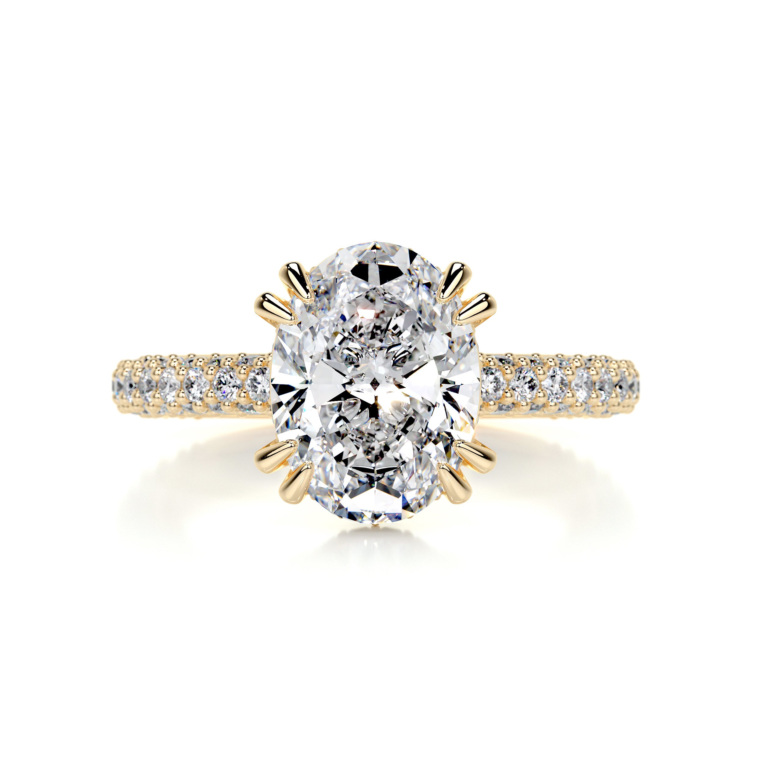 Kelly Diamond Engagement Ring -18K Yellow Gold
